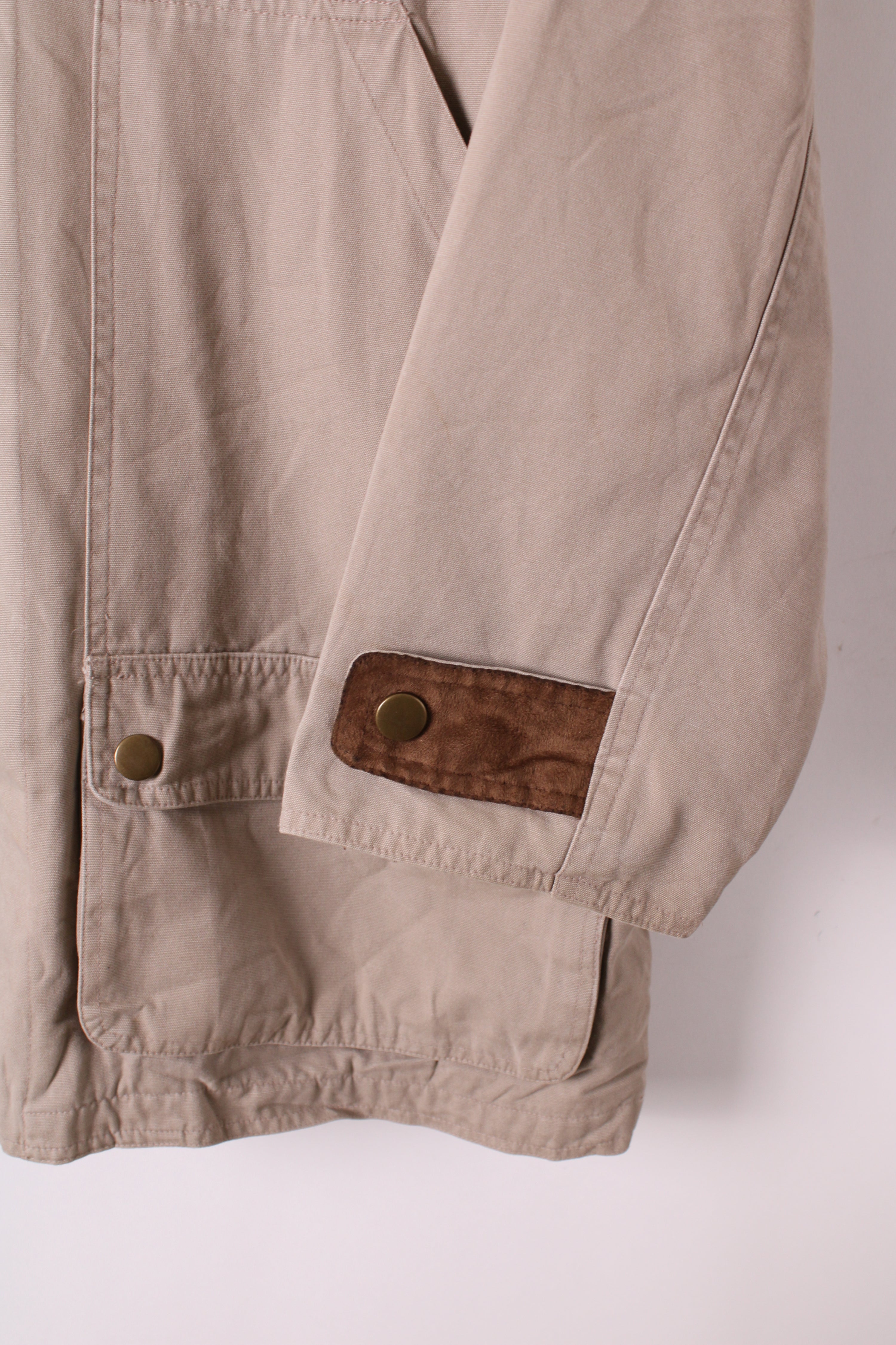 VINTAGE HUNTING JACKET COTTON BEIGE - M