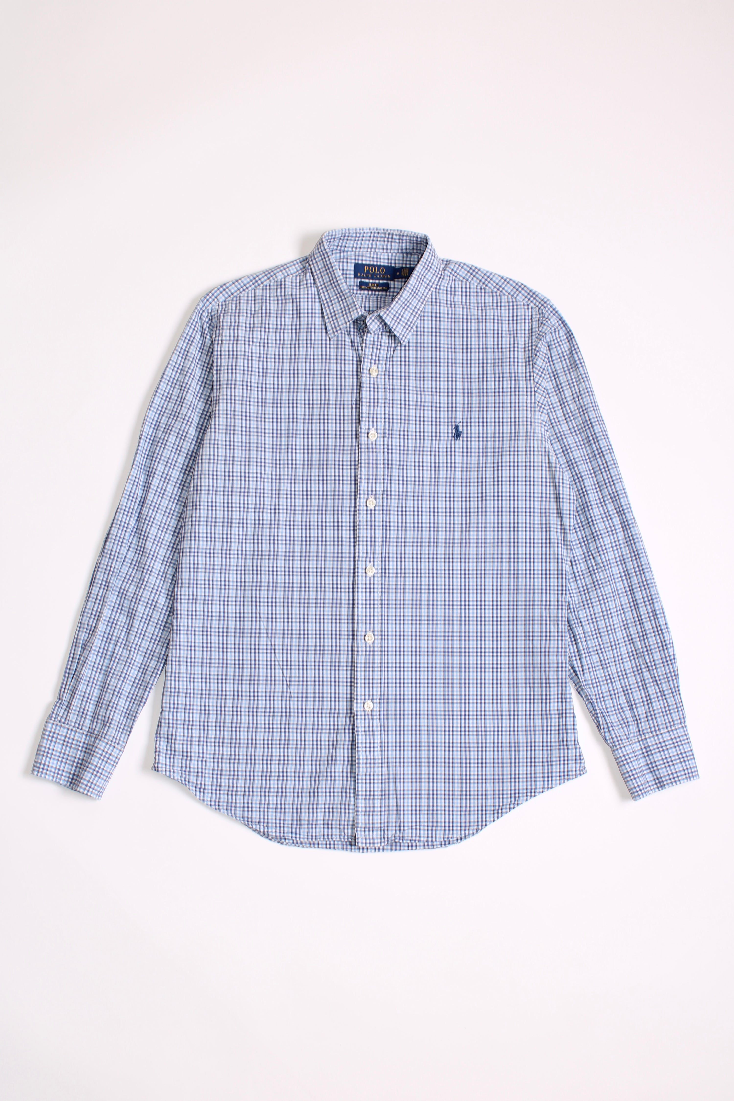 RALPH LAUREN BUTTON DOWN COTTON SHIRT - M