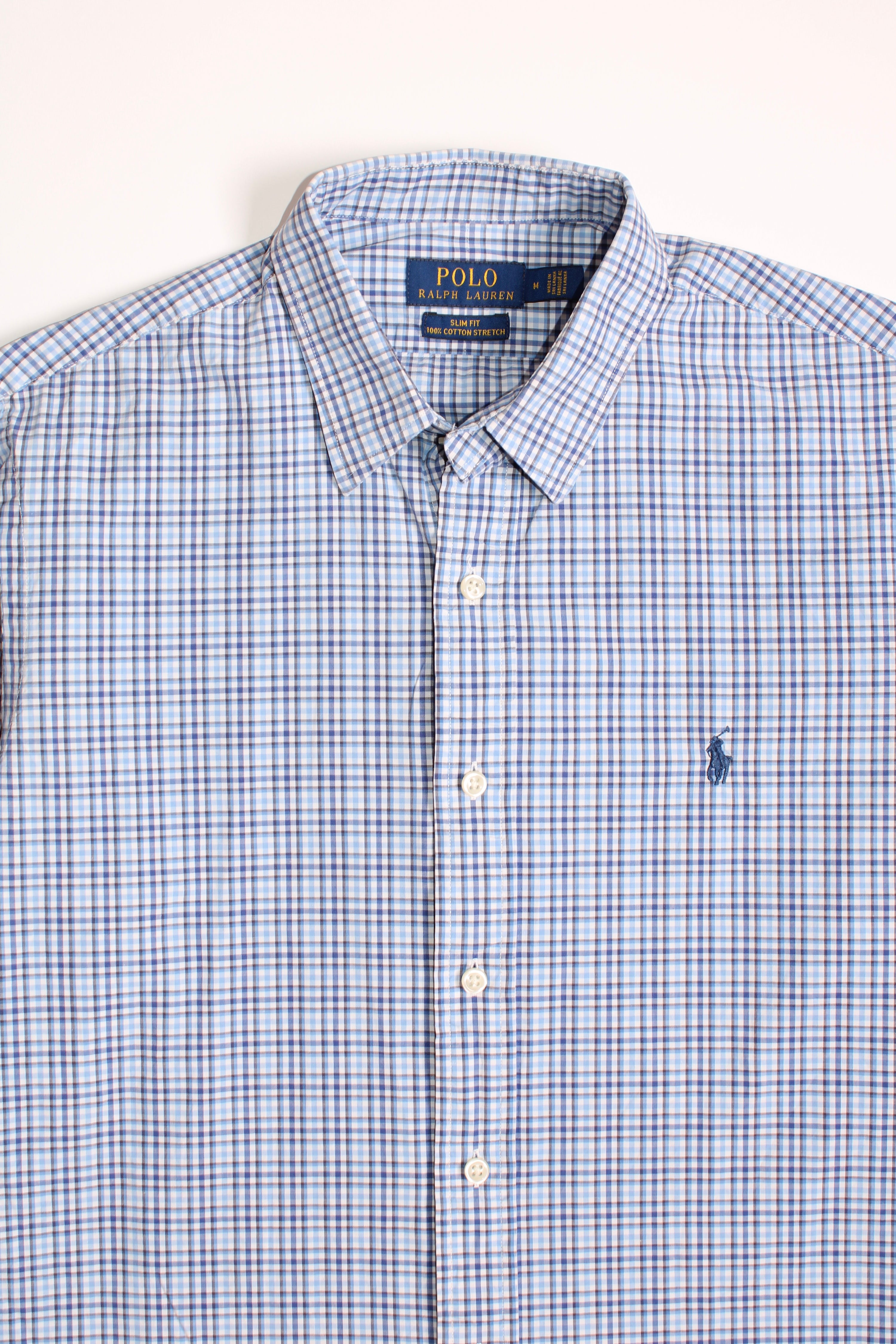 RALPH LAUREN BUTTON DOWN COTTON SHIRT - M