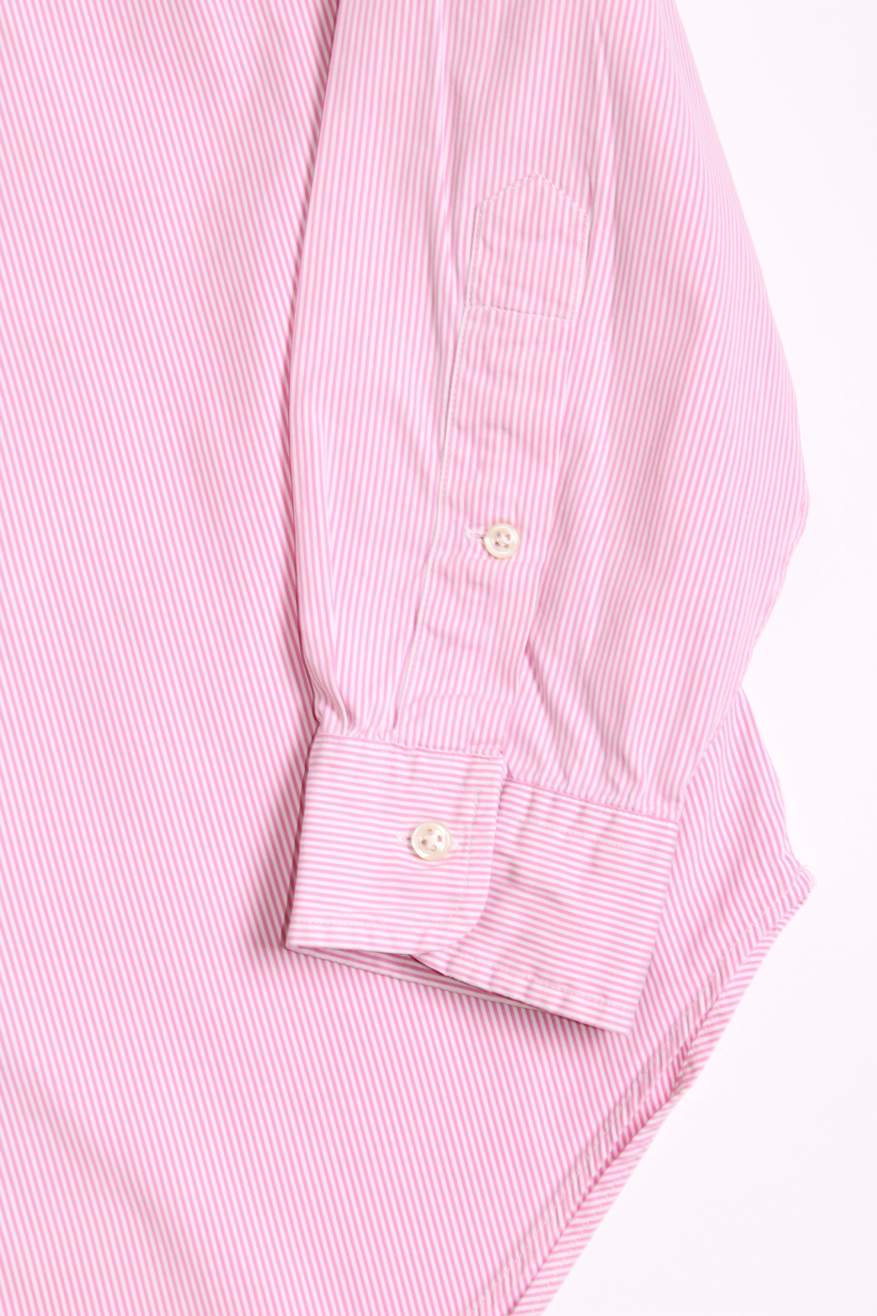 RALPH LAUREN BUTTON DOWN STRIPED COTTON SHIRT - M