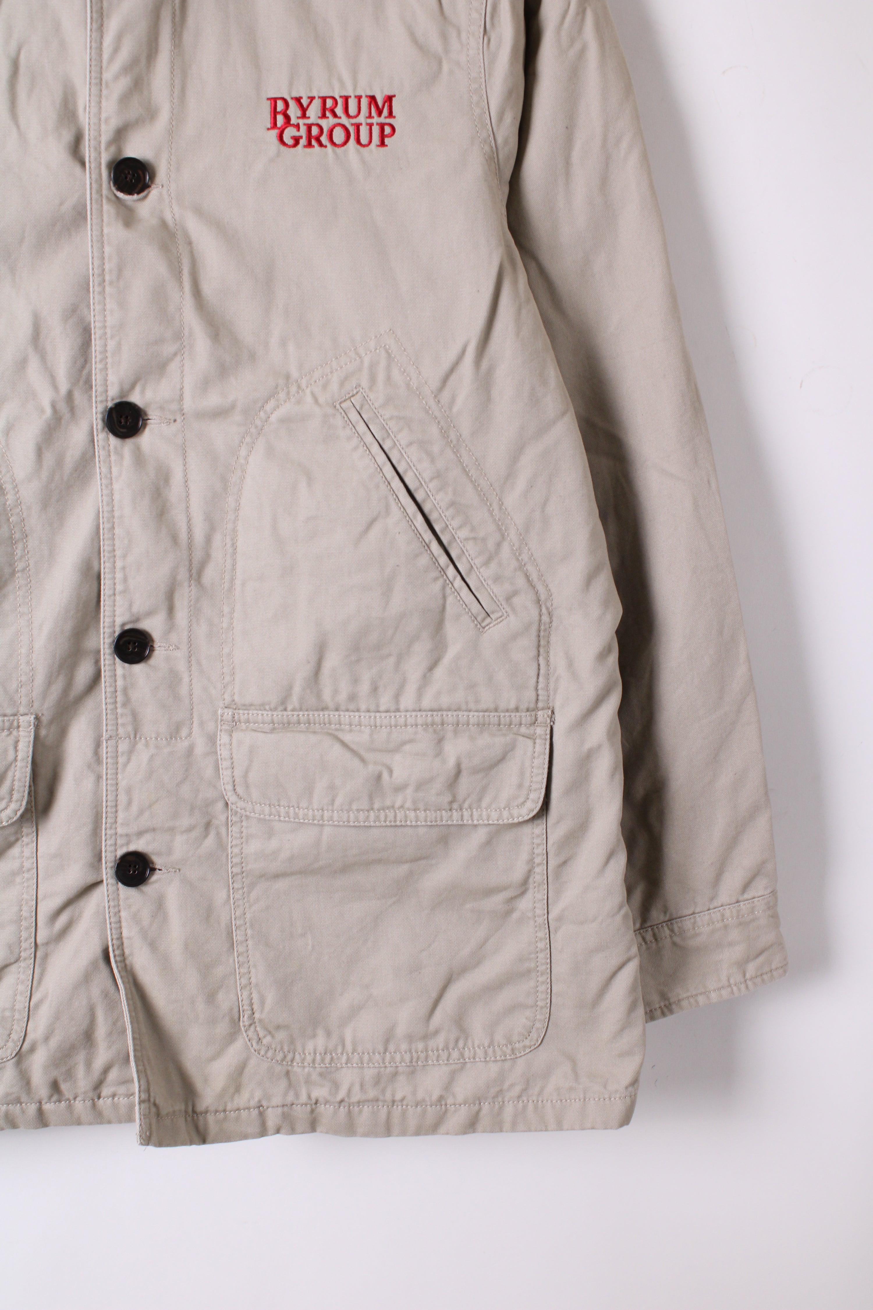 LANDS END VINTAGE HUNTING JACKET COTTON BEIGE - L