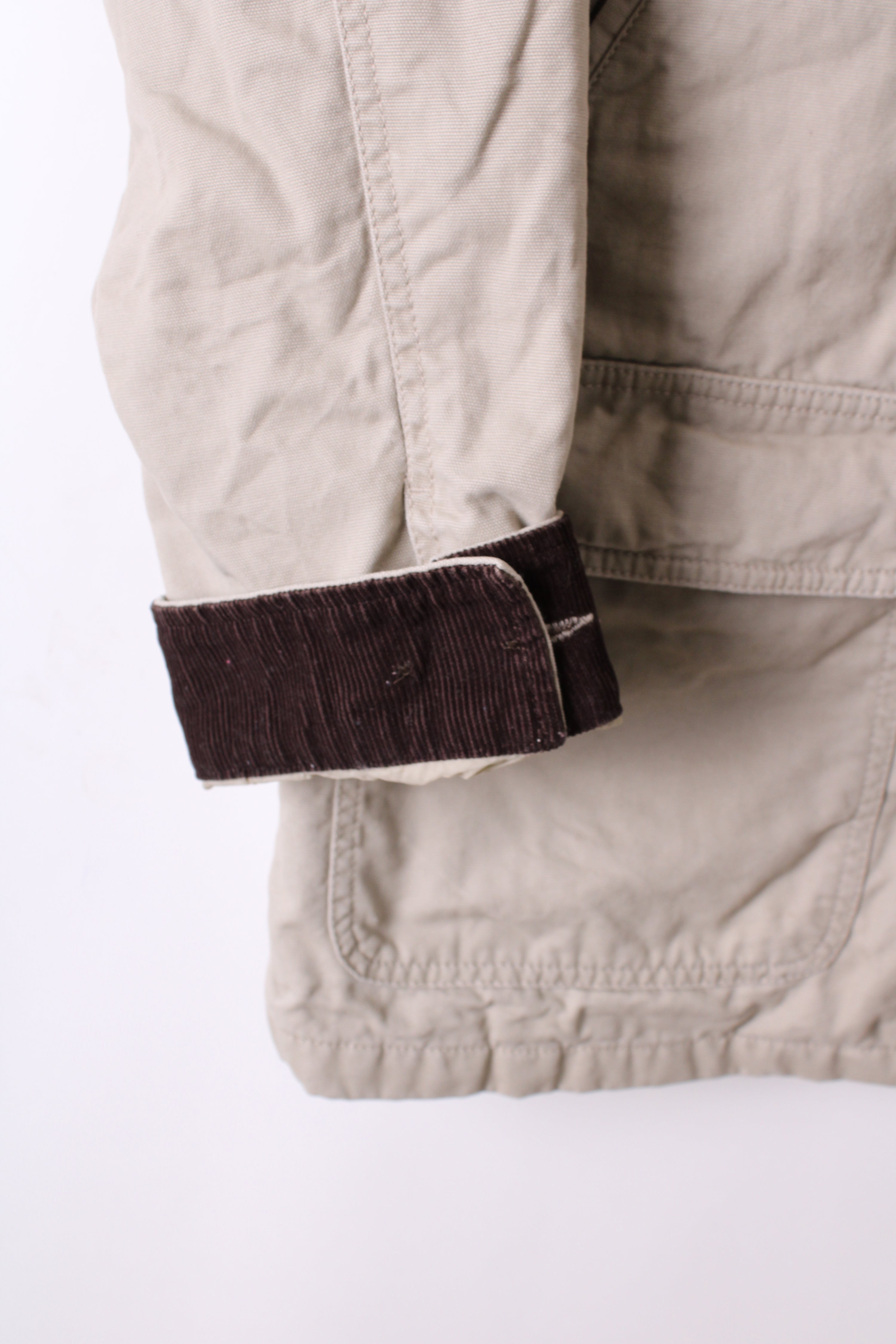 LANDS END VINTAGE HUNTING JACKET COTTON BEIGE - L