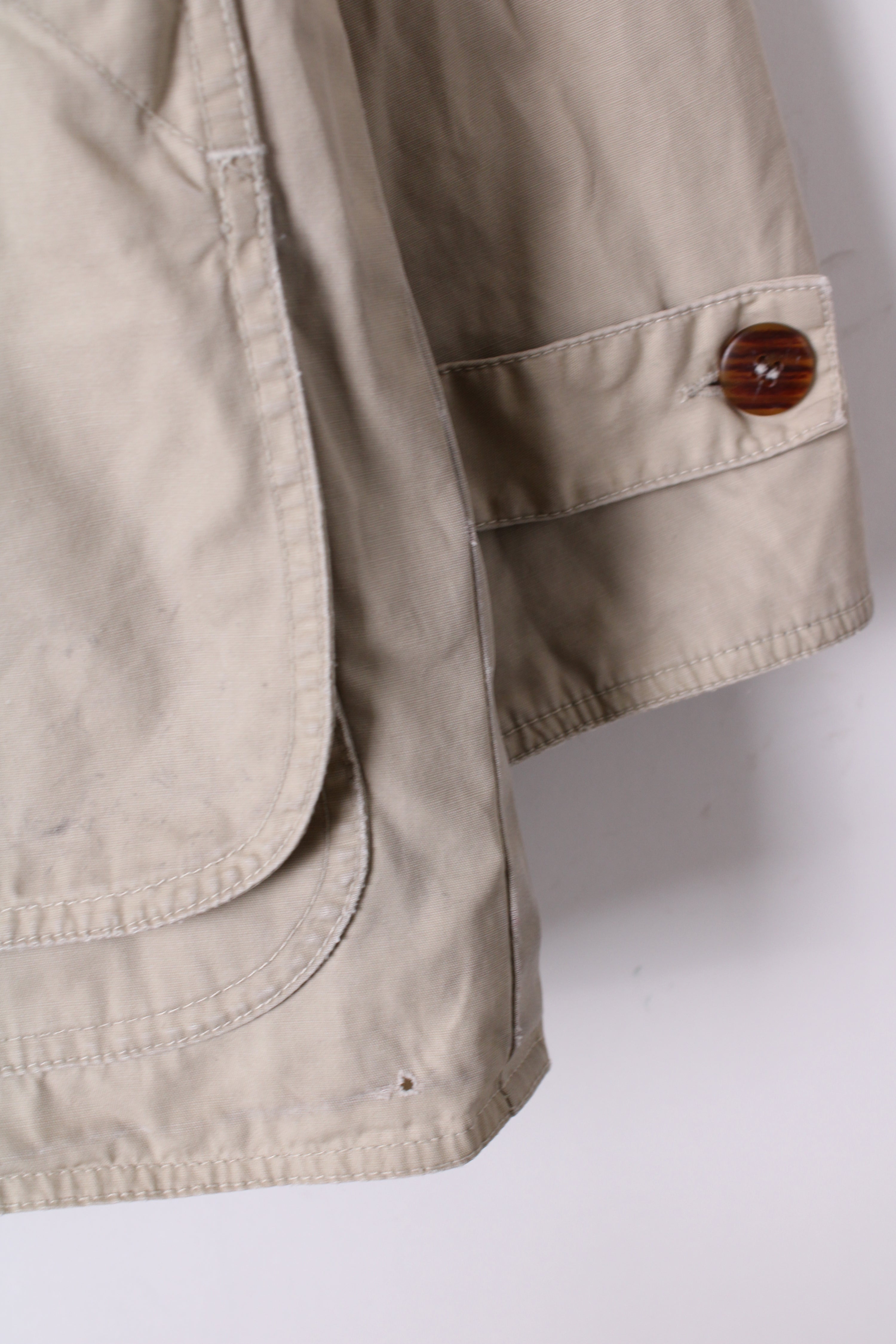 J CREW VINTAGE HUNTING JACKET COTTON BEIGE - M