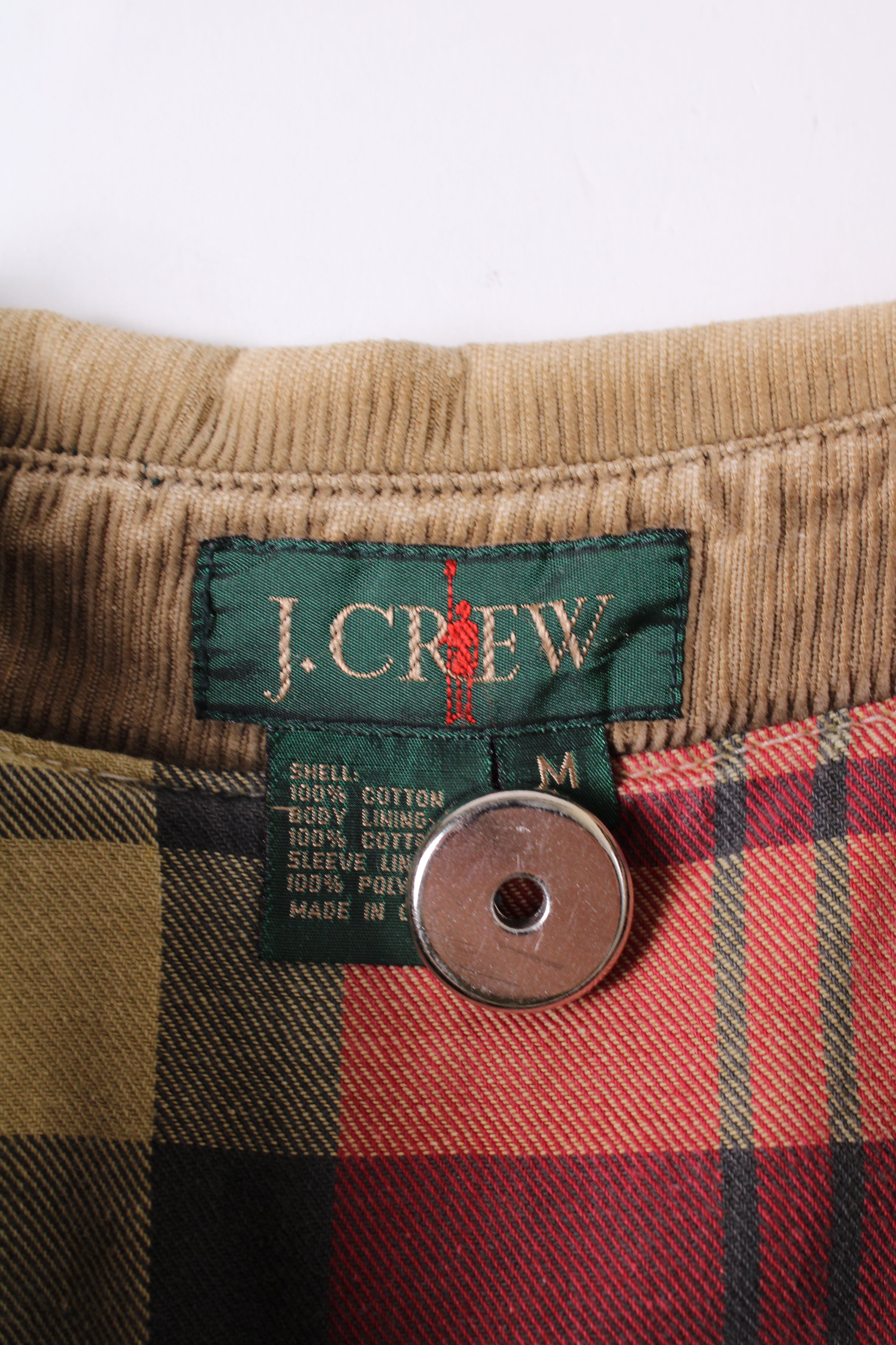 J CREW VINTAGE HUNTING JACKET COTTON BEIGE - M
