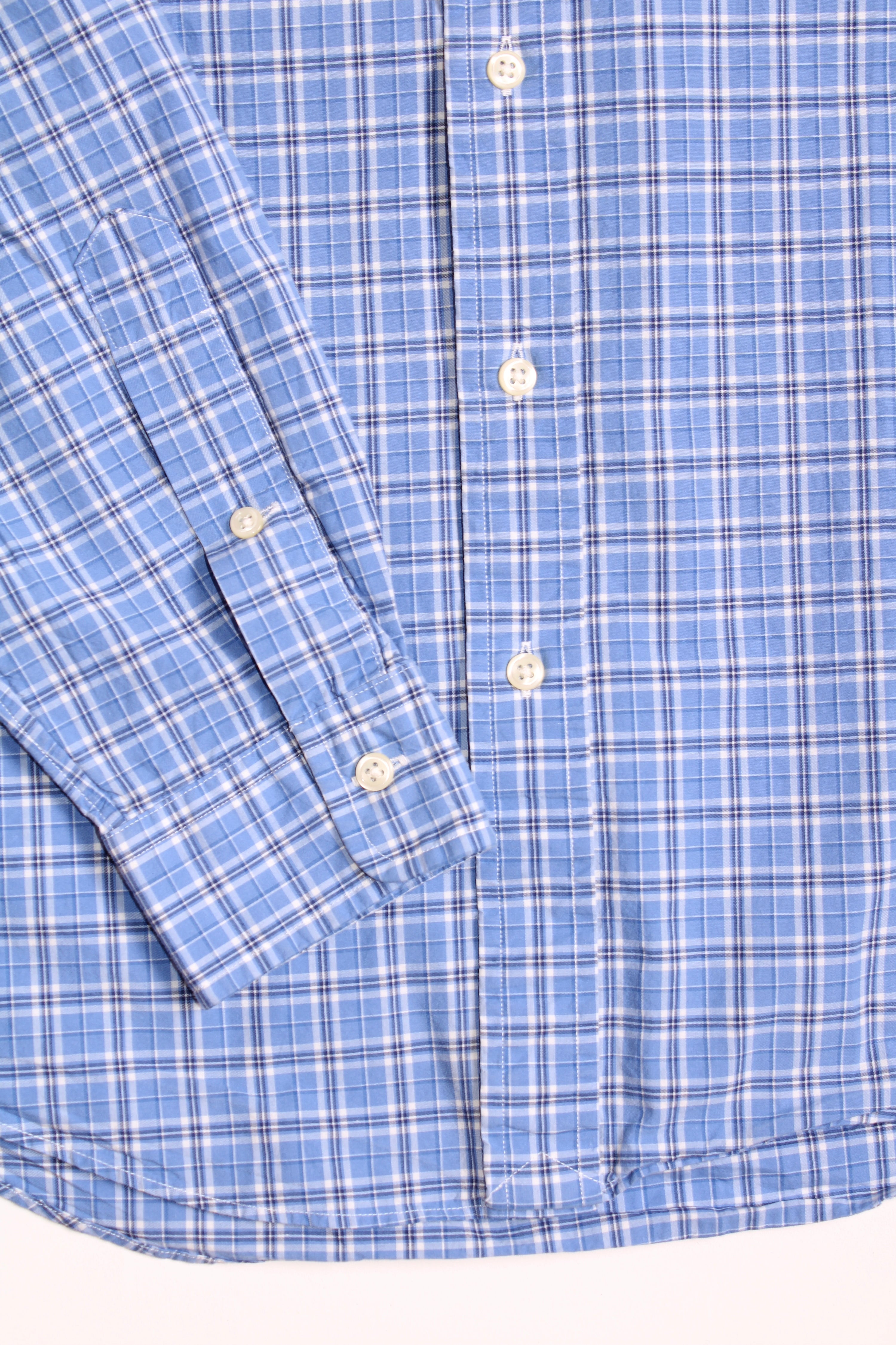 RALPH LAUREN BUTTON DOWN CHECKED SHIRT - S