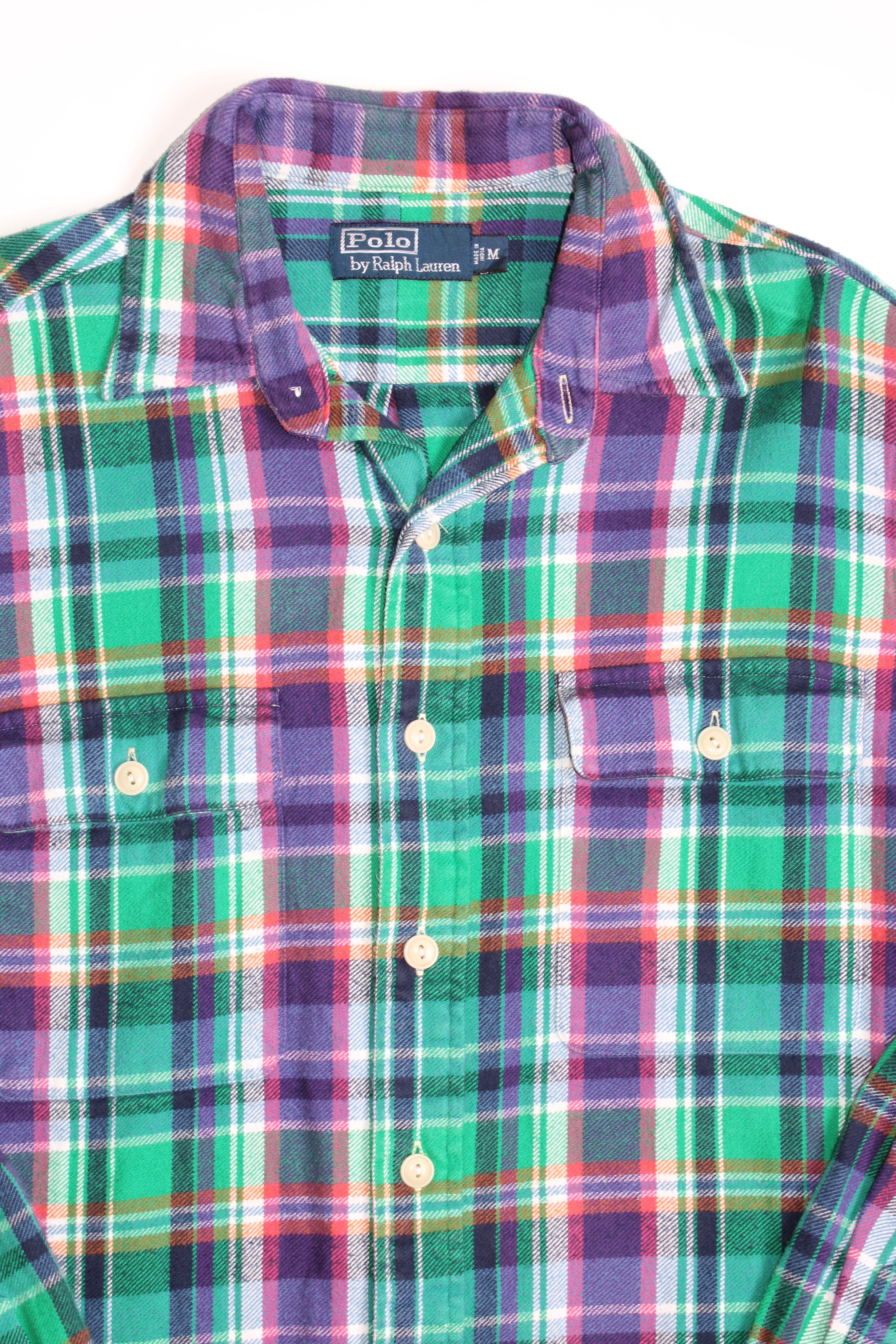 RALPH LAUREN FLANNEL WORK SHIRT - M