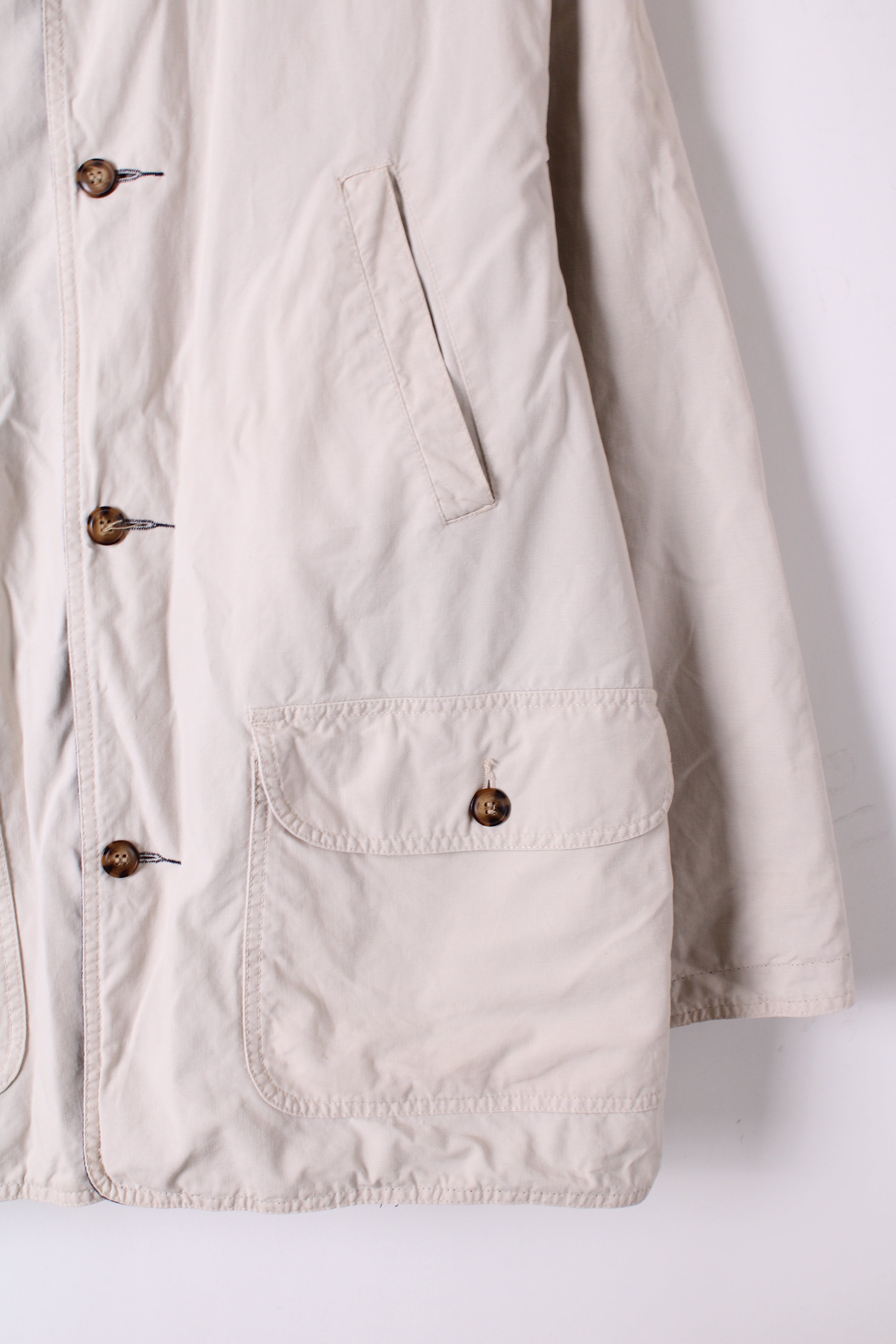 VINTAGE HUNTING JACKET REVERSIBLE COAT WHITE BLUE - M