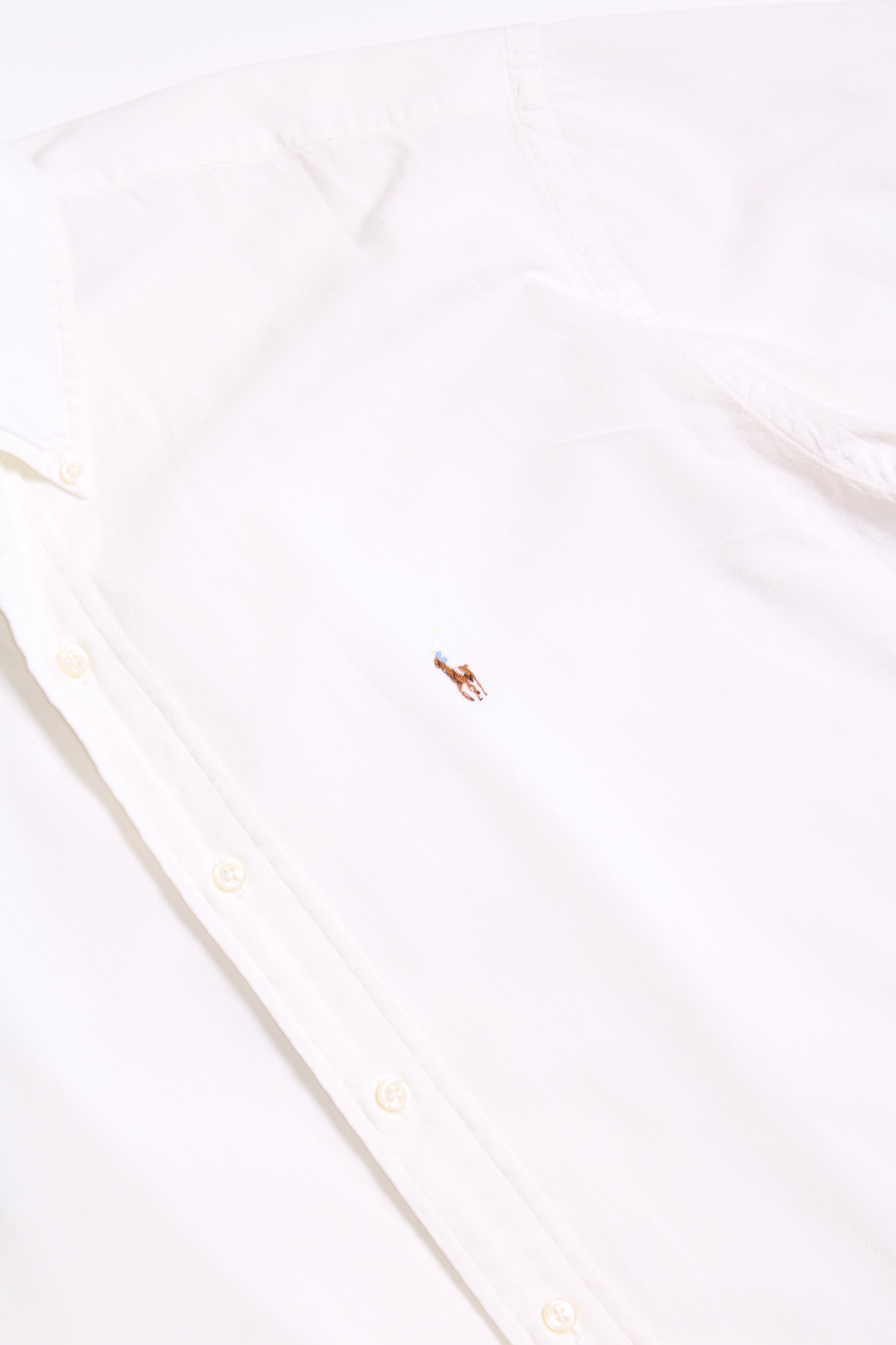 RALPH LAUREN COTTON SHORT SLEEVES SHIRT WHITE - XL