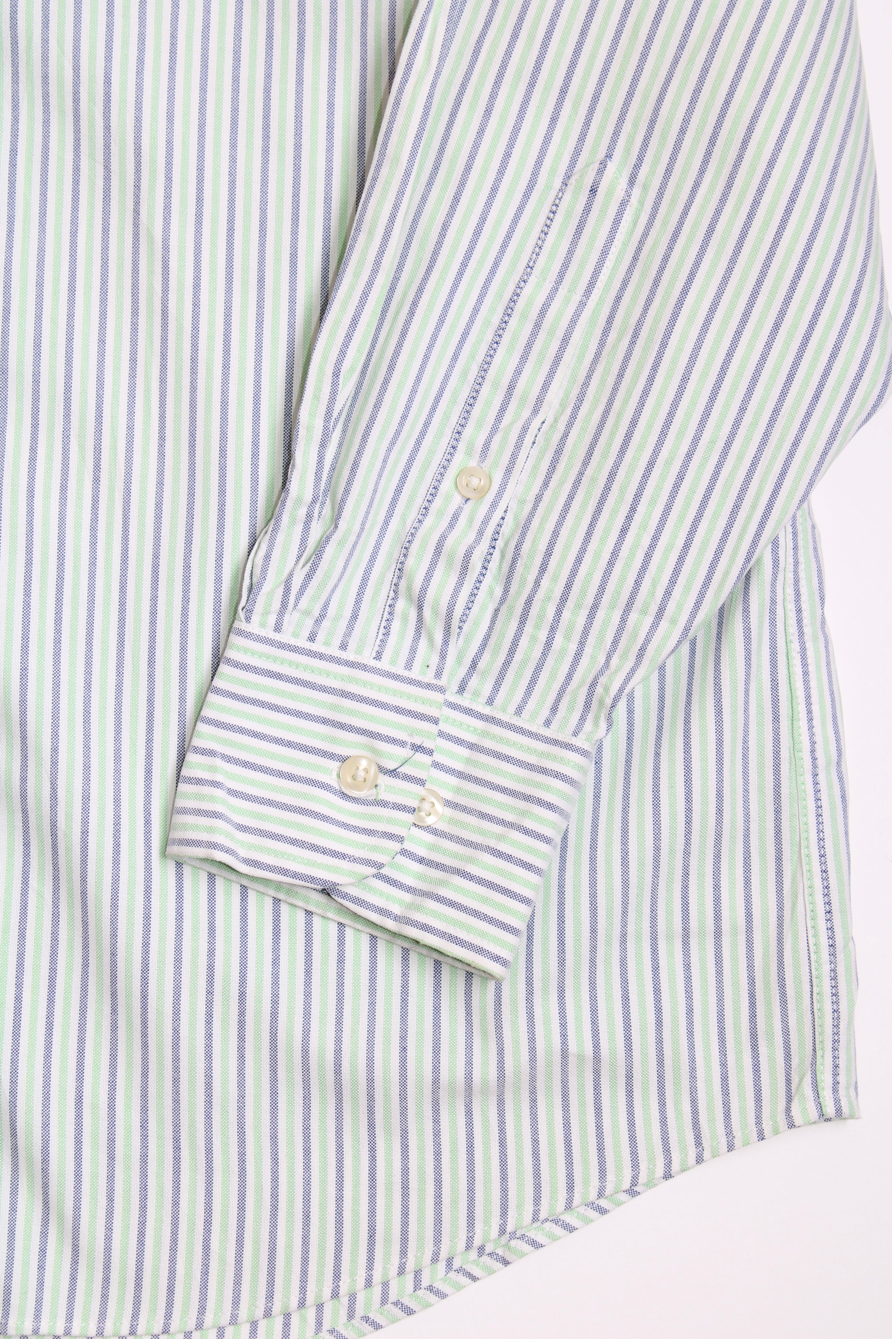 RALPH LAUREN CHAPS OXFORD STIPED SHIRT - L