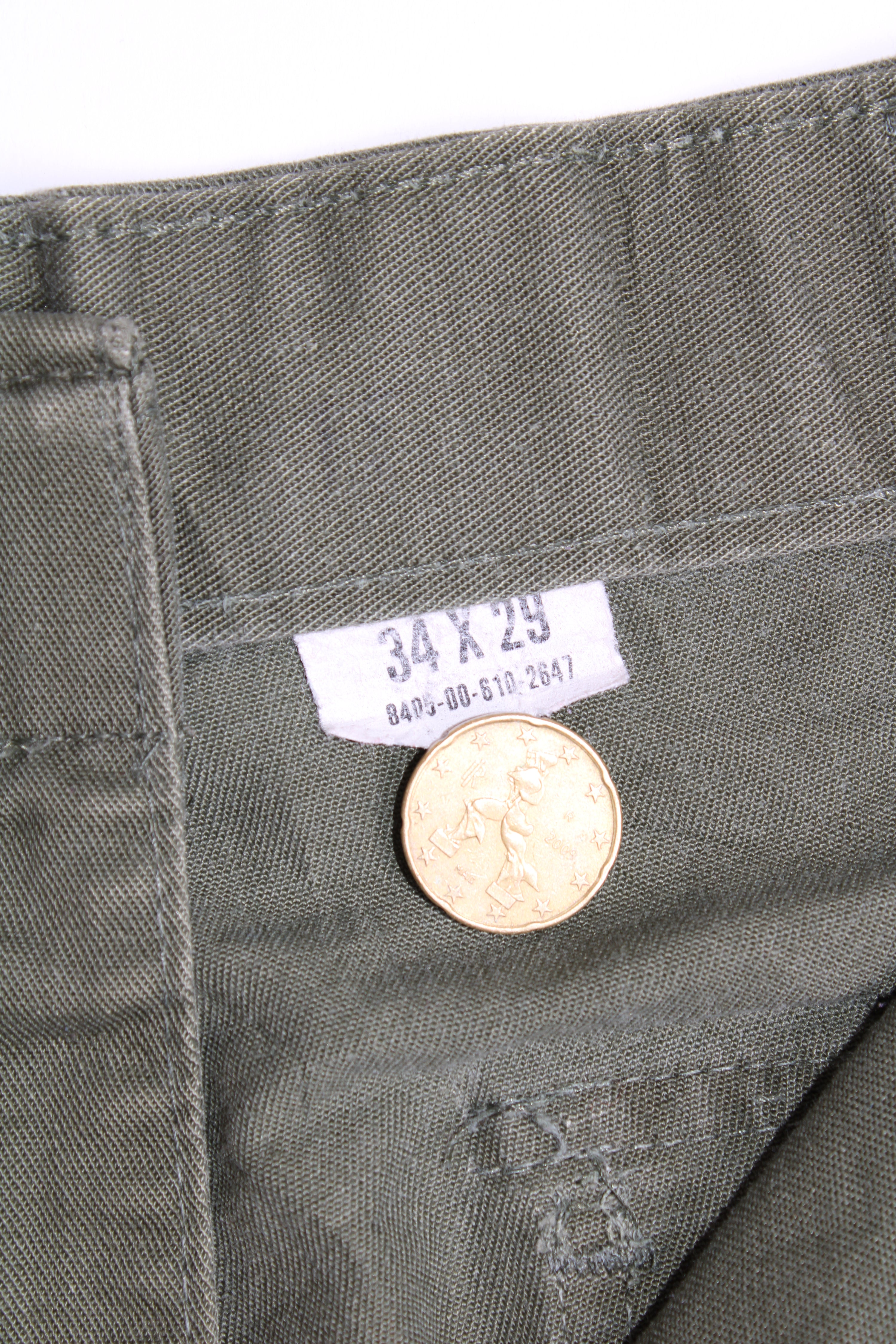 US ARMY OG 507 FATIGUE PANTS GREEN - W34