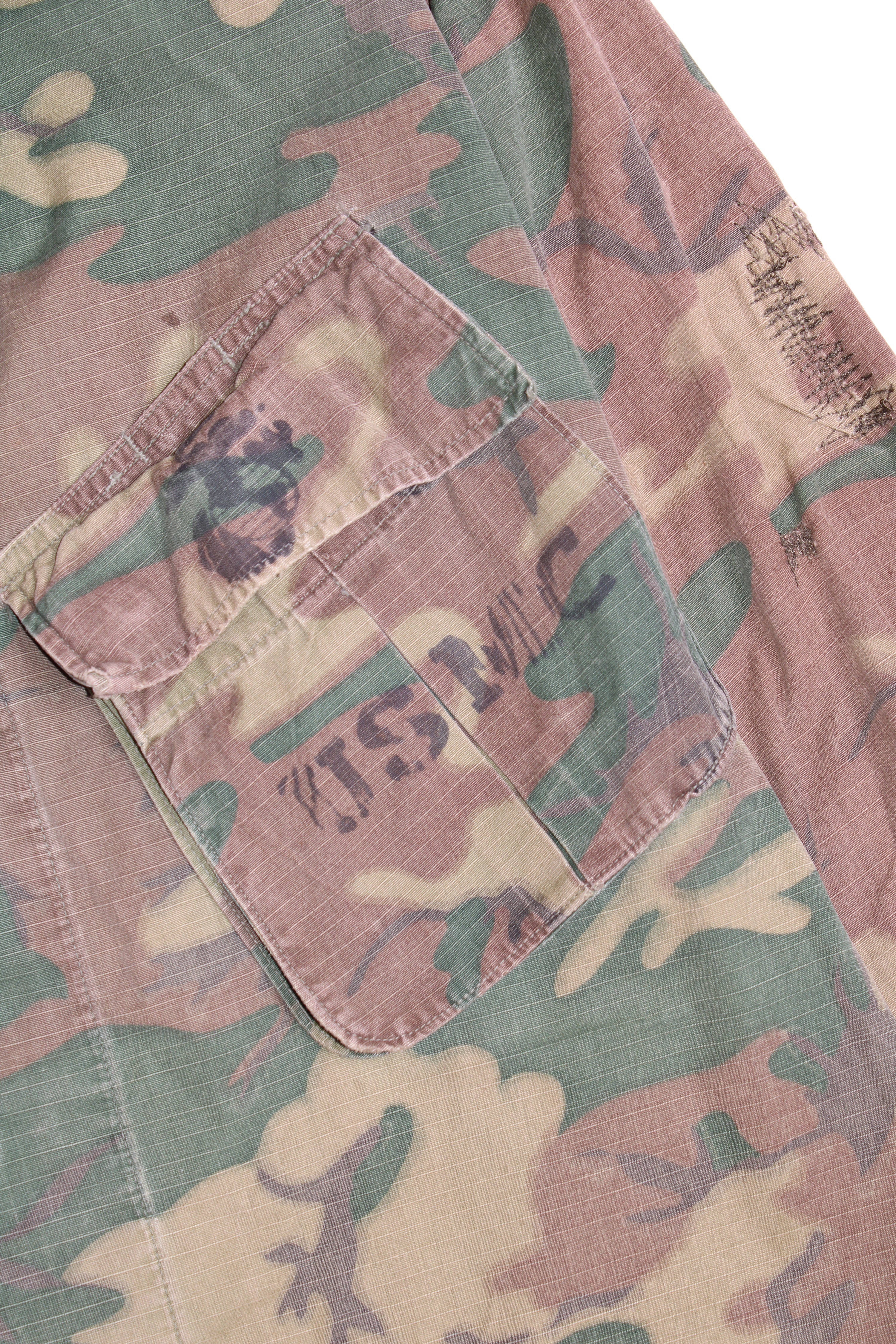 US ARMY JUNGLE JACKET VINTAGE ERDL CAMO VIETNAM - M