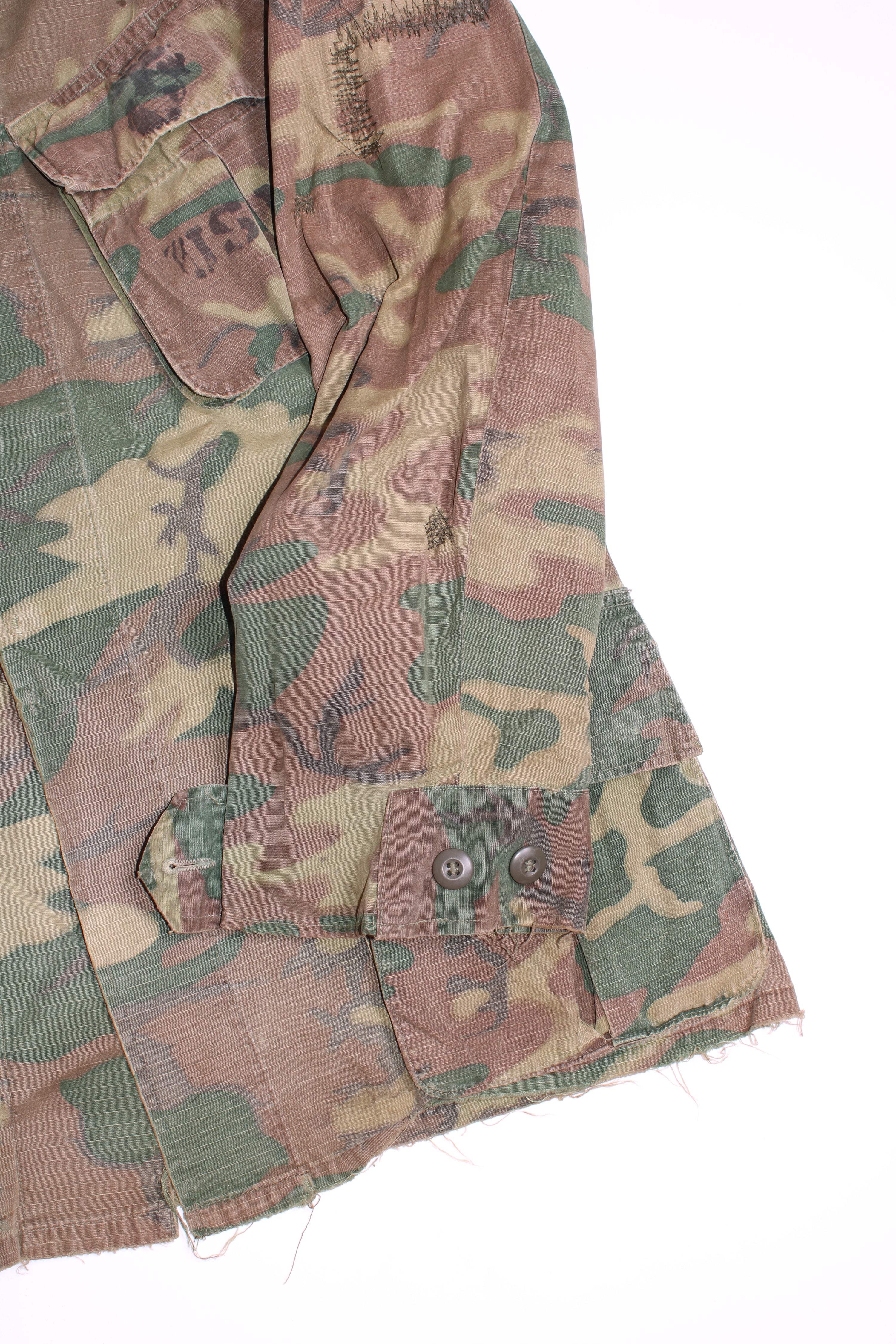 US ARMY JUNGLE JACKET VINTAGE ERDL CAMO VIETNAM - M