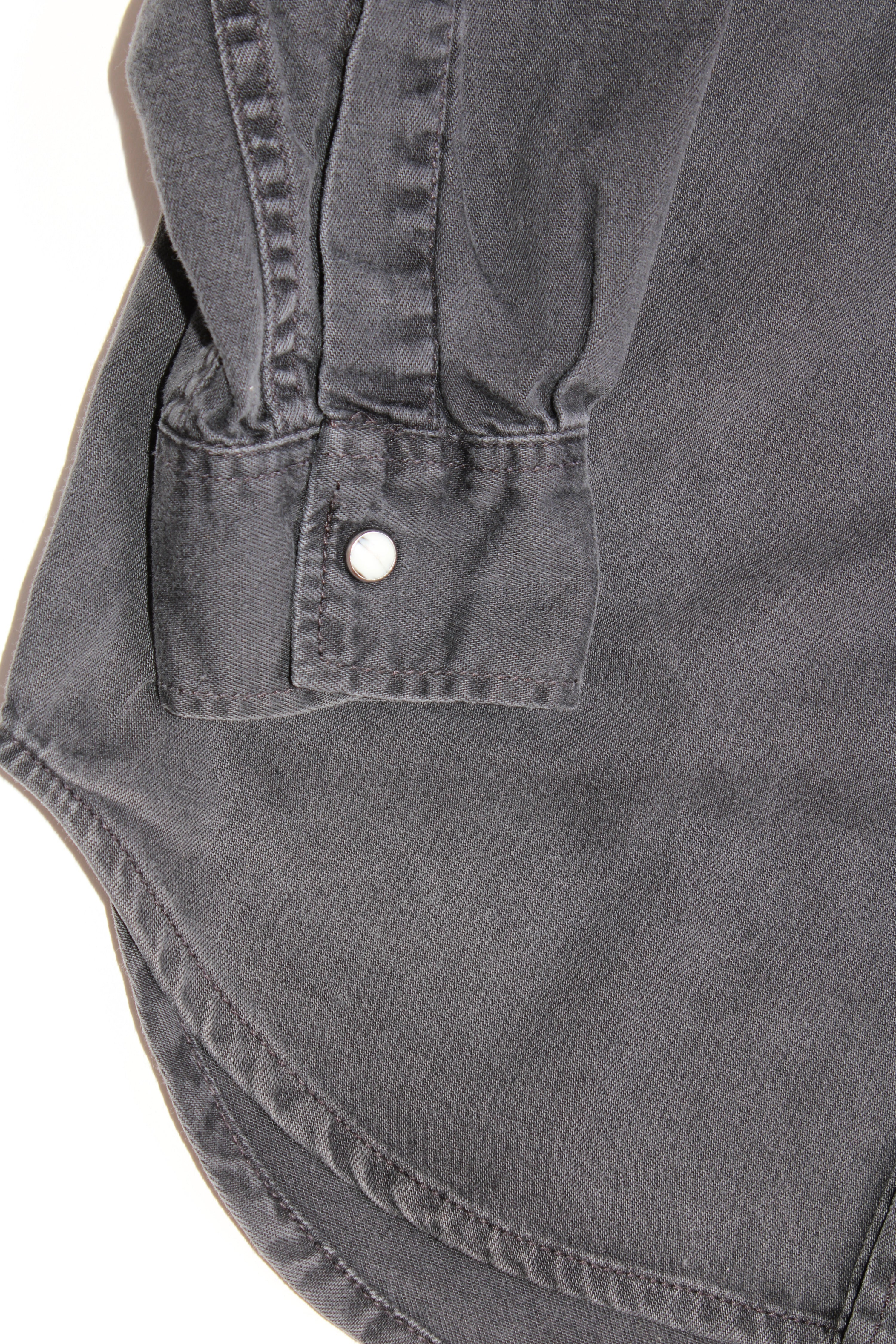 LEVIS VINTAGE WESTERN DENIM SHIRT BLACK  1990S VTG - S