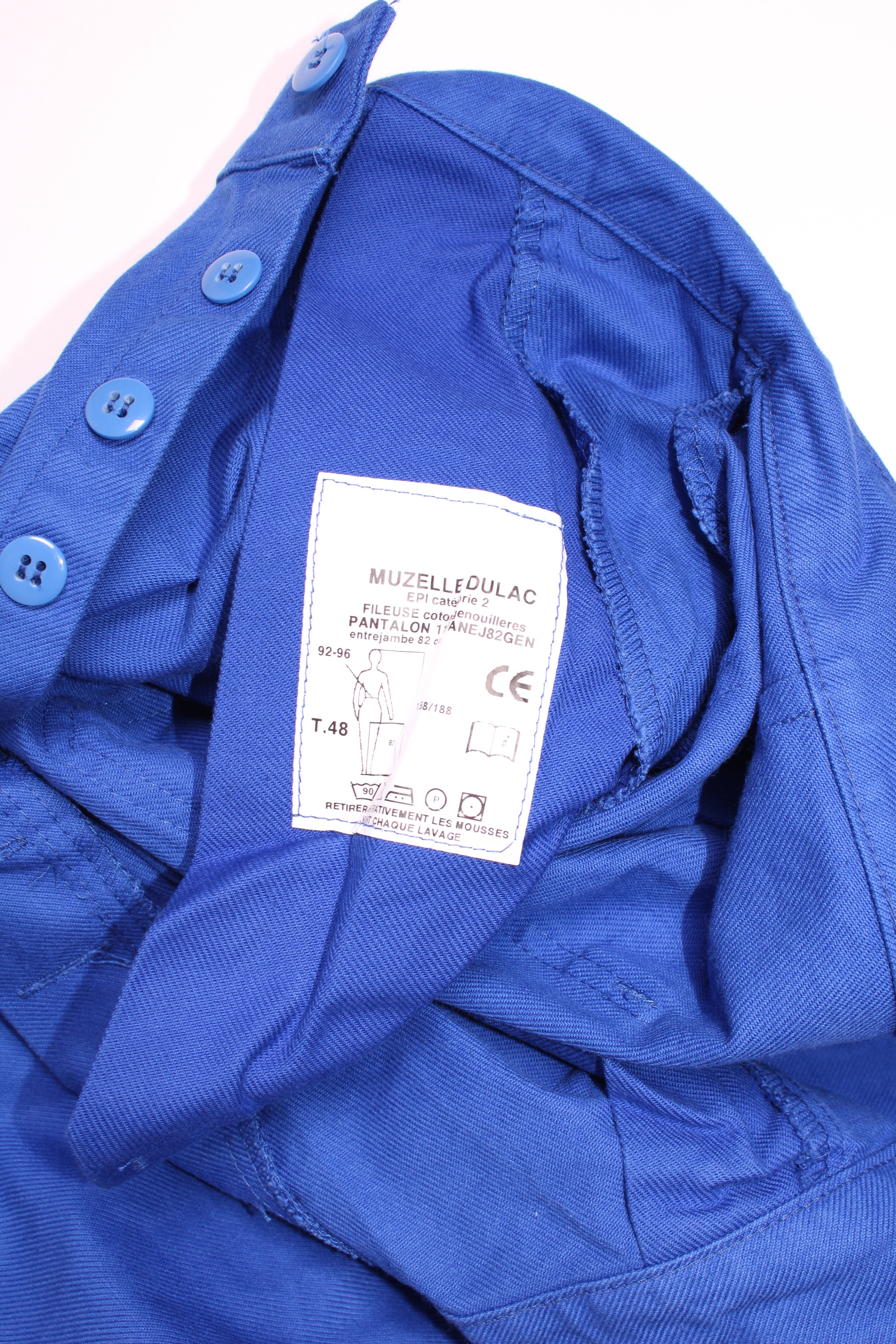 FRENCH WORKWEAR BLEU DE TRAVAIL VINTAGE DOUBLE KNEE WORK PANTS - W34 - 10