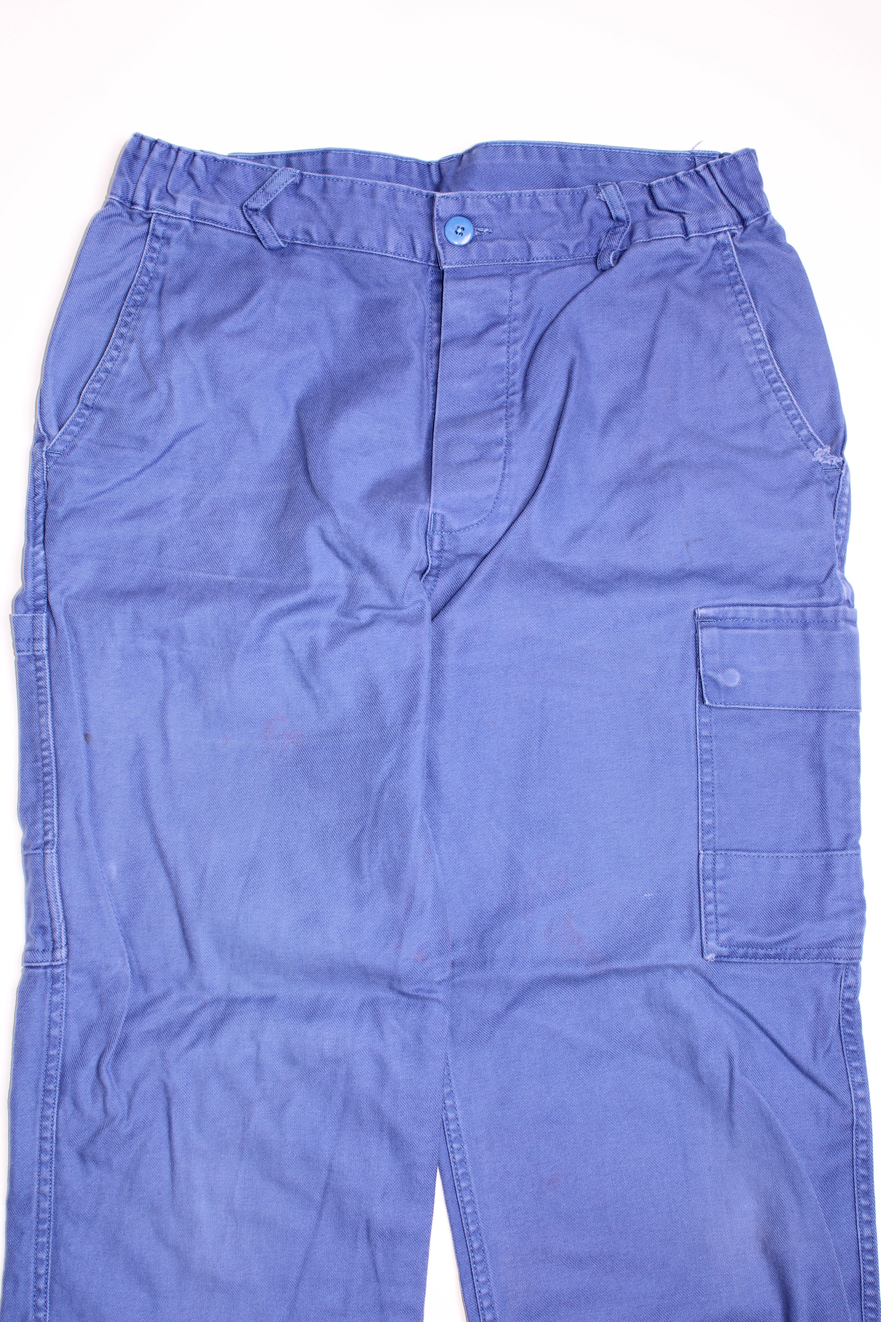 FRENCH WORKWEAR BLEU DE TRAVAIL VINTAGE WORK CARGO PANTS - W30/W31 - 44