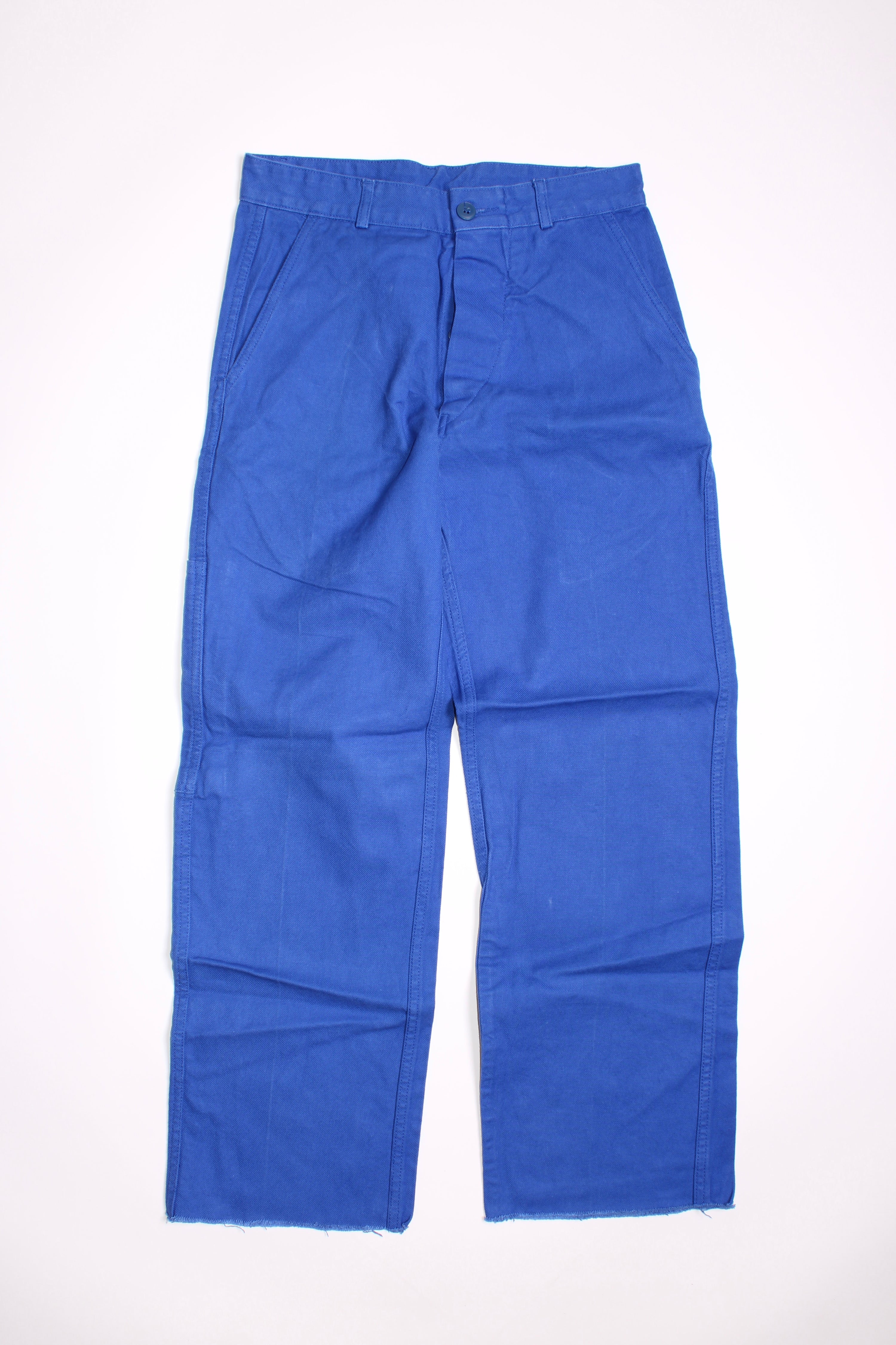 FRENCH WORKWEAR BLEU DE TRAVAIL VINTAGE WORK PANTS - W29 - 13