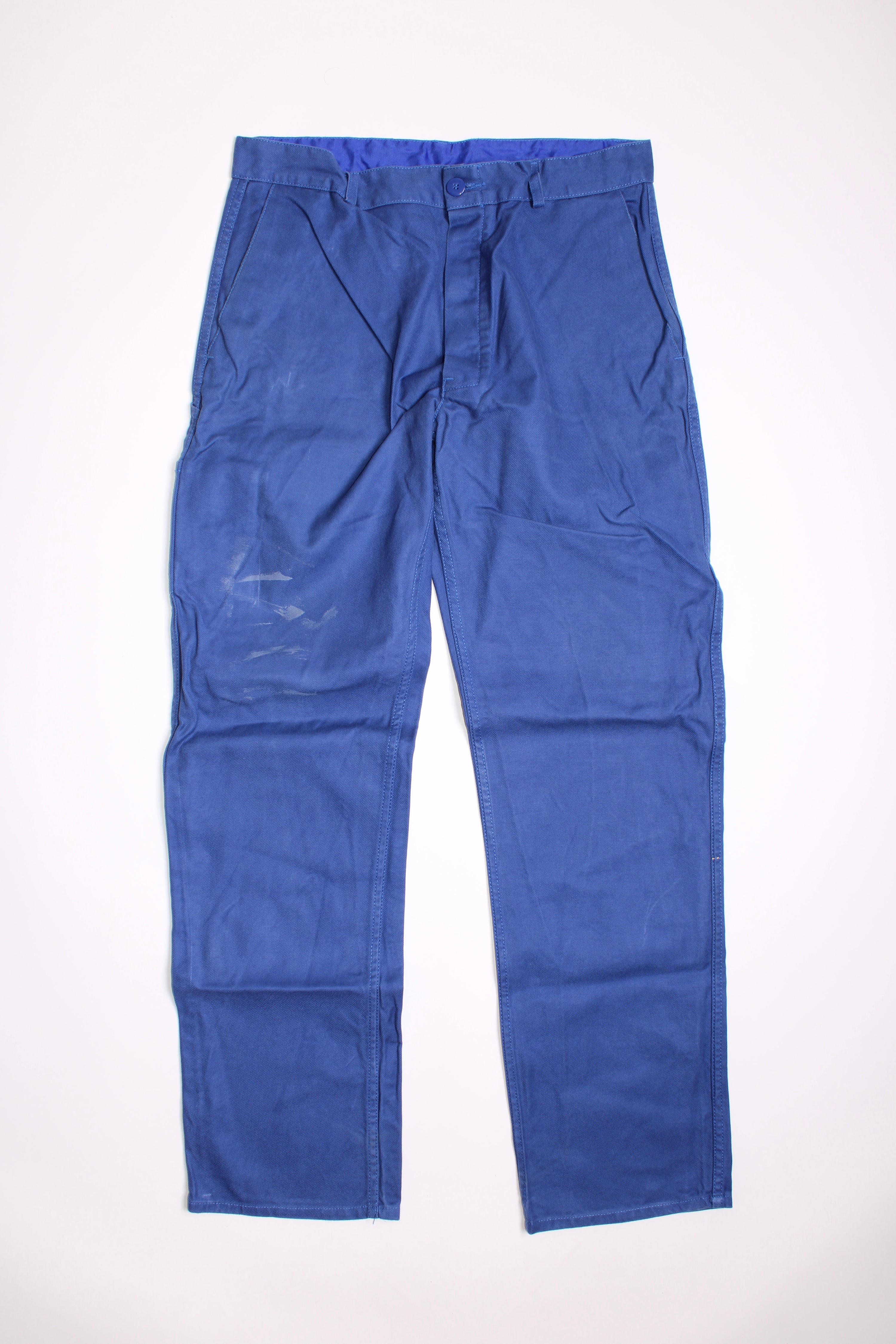 FRENCH WORKWEAR BLEU DE TRAVAIL VINTAGE WORK PANTS - W32 - 15