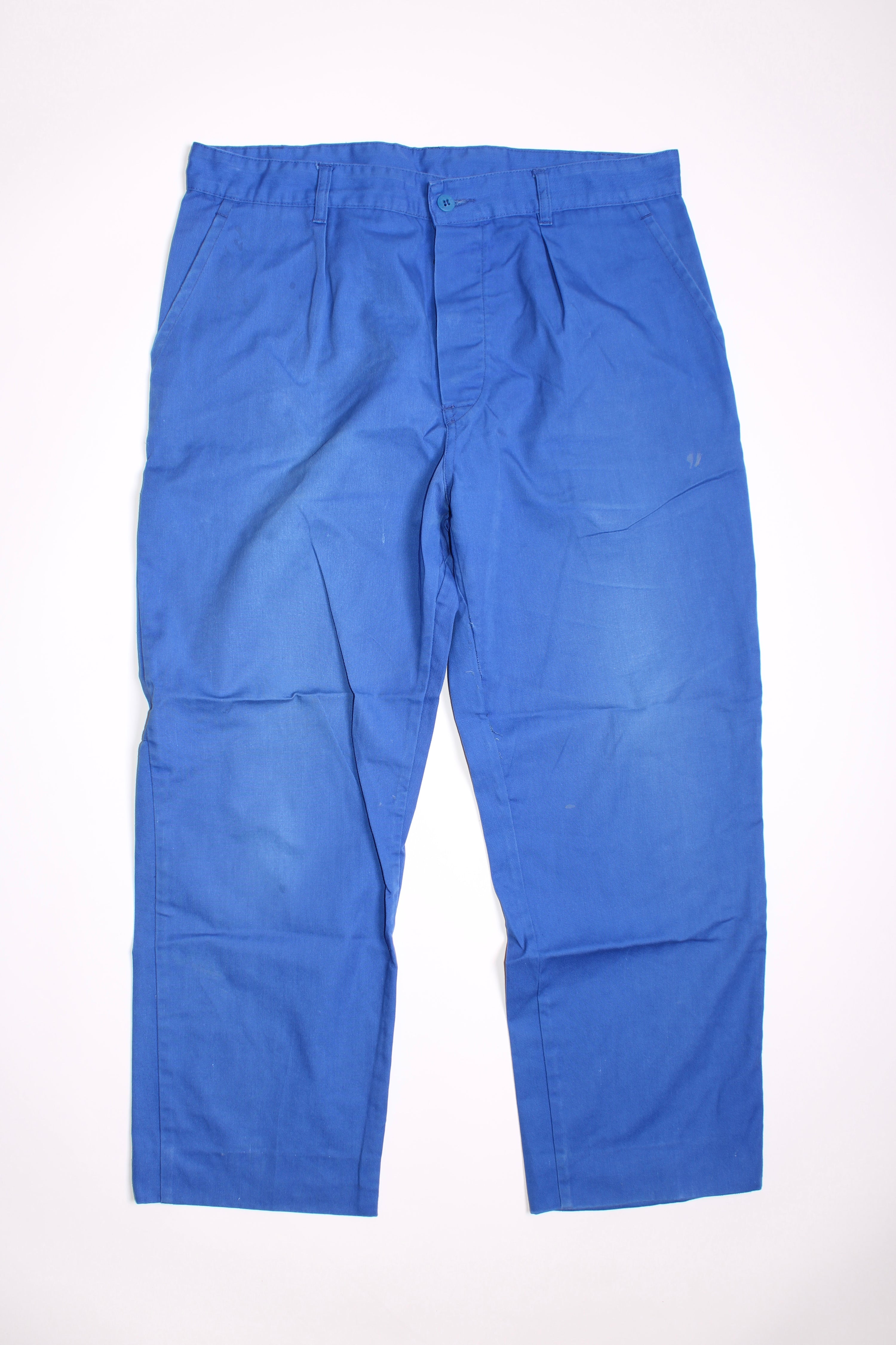 FRENCH WORKWEAR BLEU DE TRAVAIL VINTAGE WORK PANTS - W34 - 4