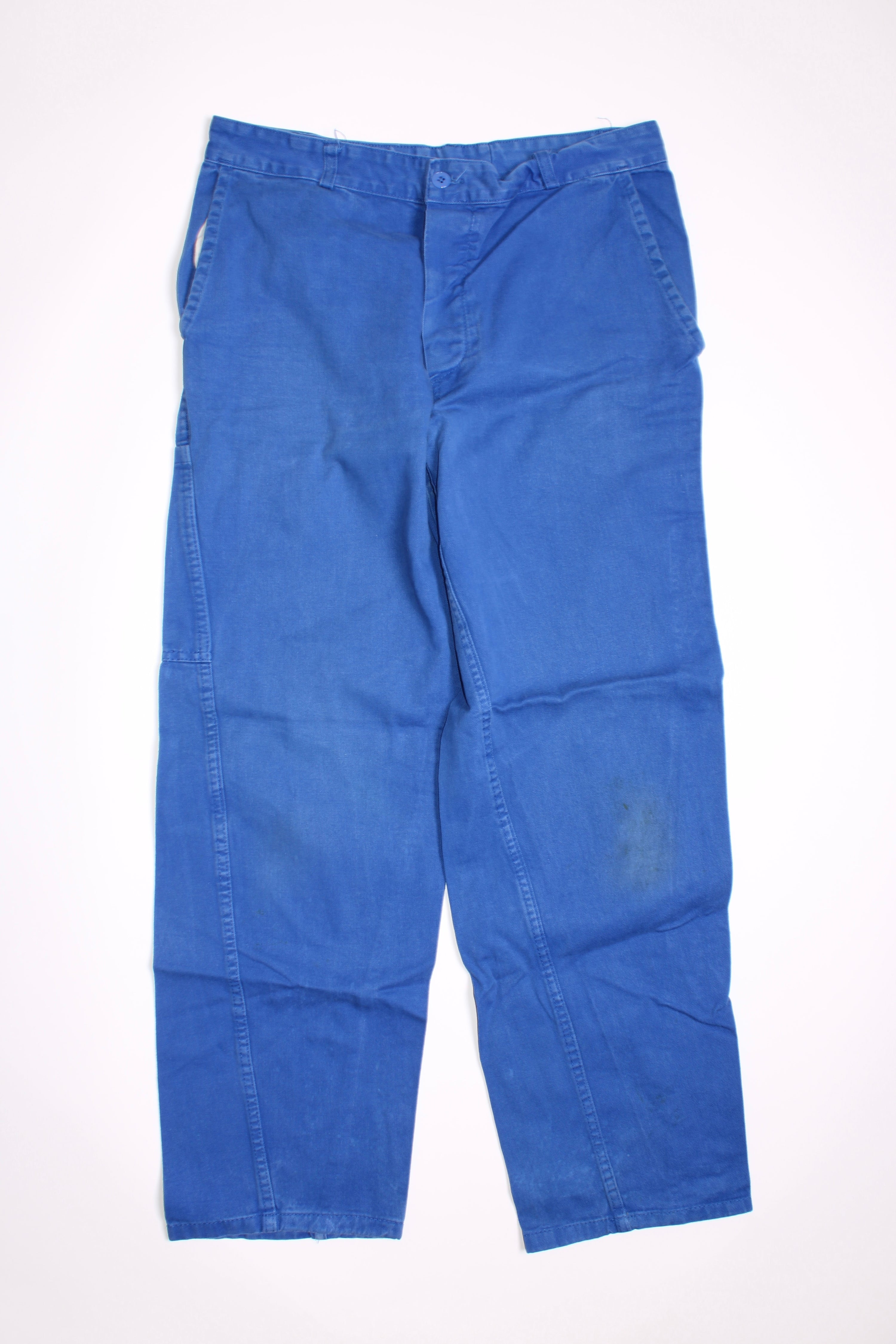 FRENCH WORKWEAR BLEU DE TRAVAIL VINTAGE WORK PANTS - W31 - 22
