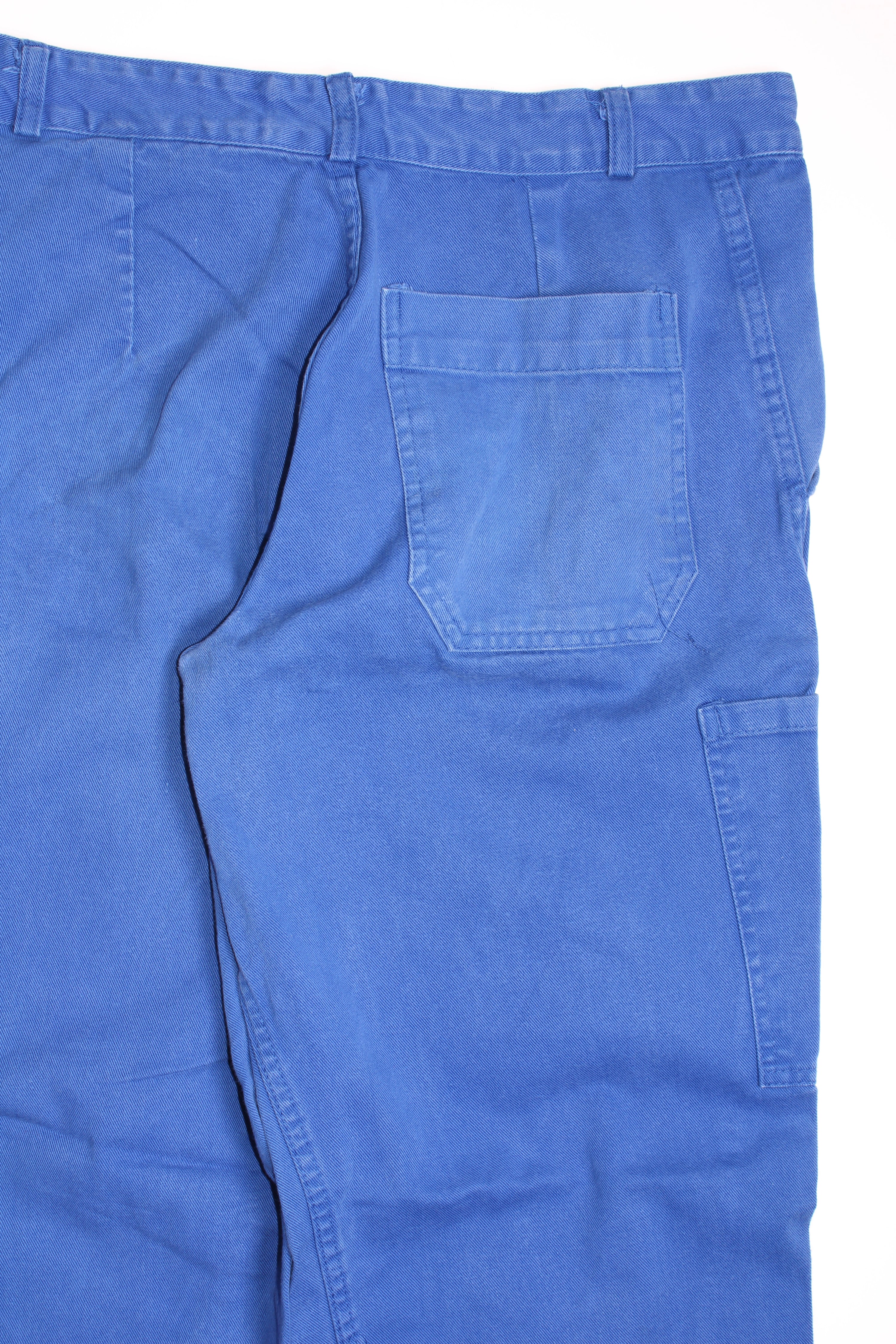 FRENCH WORKWEAR BLEU DE TRAVAIL VINTAGE WORK PANTS - W31 - 22