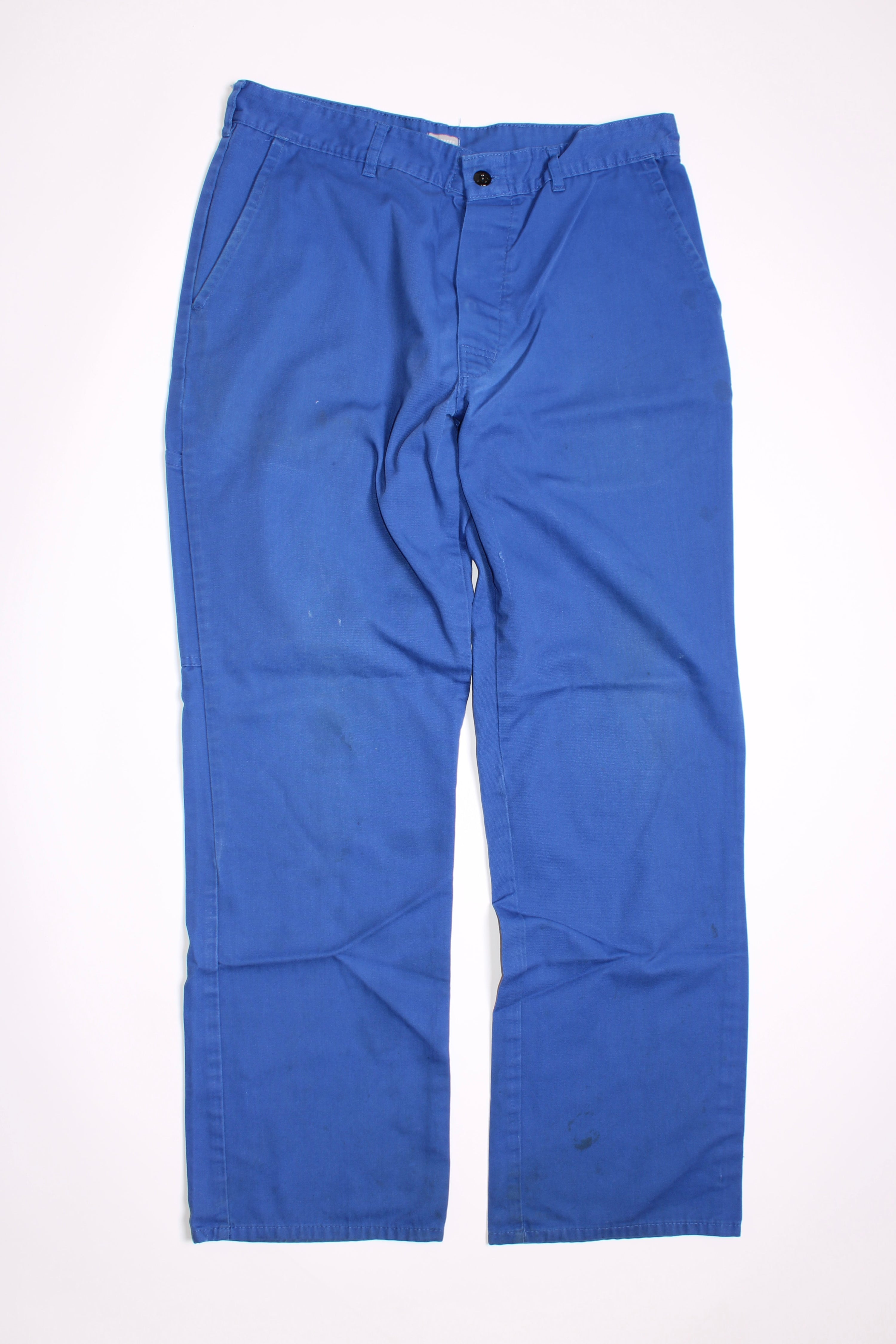 FRENCH WORKWEAR BLEU DE TRAVAIL VINTAGE WORK PANTS - W31 - 28
