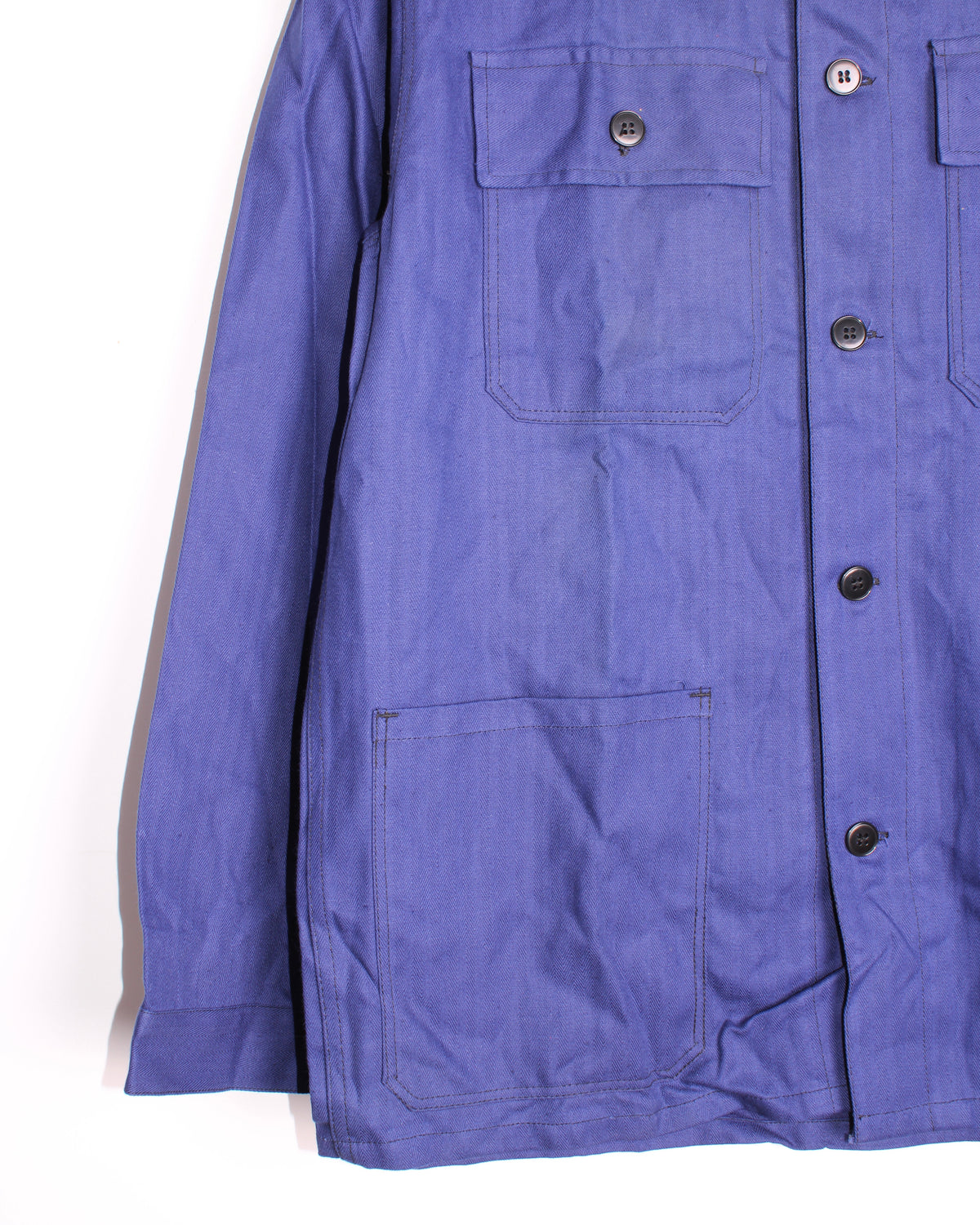 VINTAGE WORKWEAR CHORE JACKET HBT BLEU DE TRAVAIL - M/L