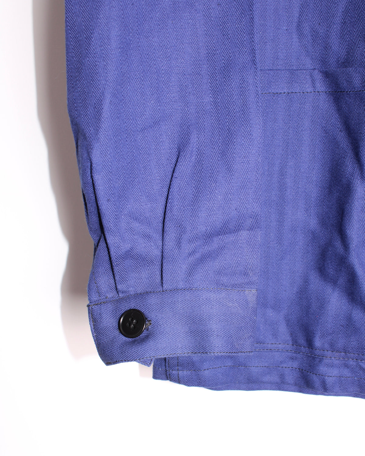 VINTAGE WORKWEAR CHORE JACKET HBT BLEU DE TRAVAIL - M/L