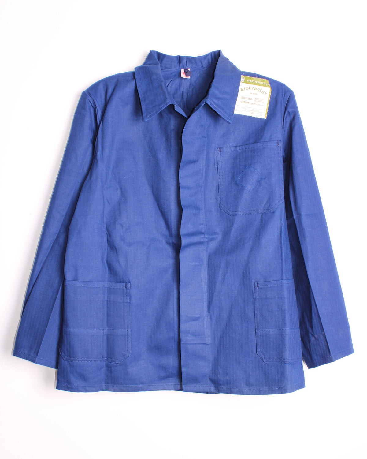 VINTAGE WORKWEAR CHORE JACKET HBT BLEU DE TRAVAIL - M/L