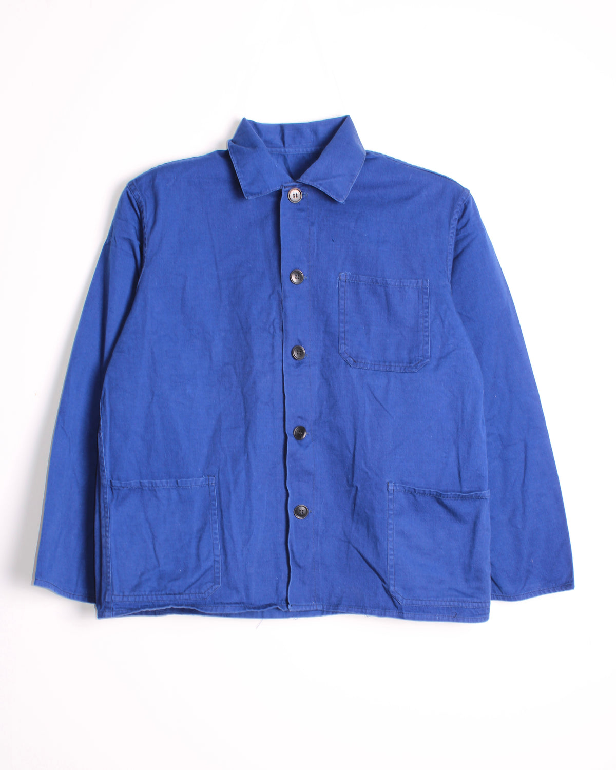 VINTAGE WORKWEAR CHORE JACKET HBT BLEU DE TRAVAIL - S/M