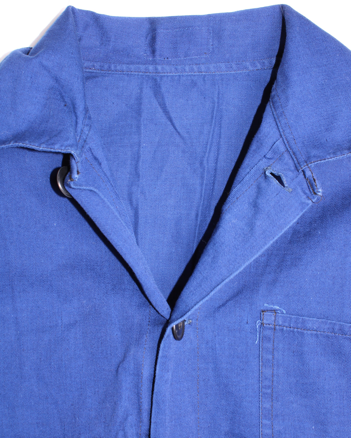 VINTAGE WORKWEAR CHORE JACKET HBT BLEU DE TRAVAIL - S/M