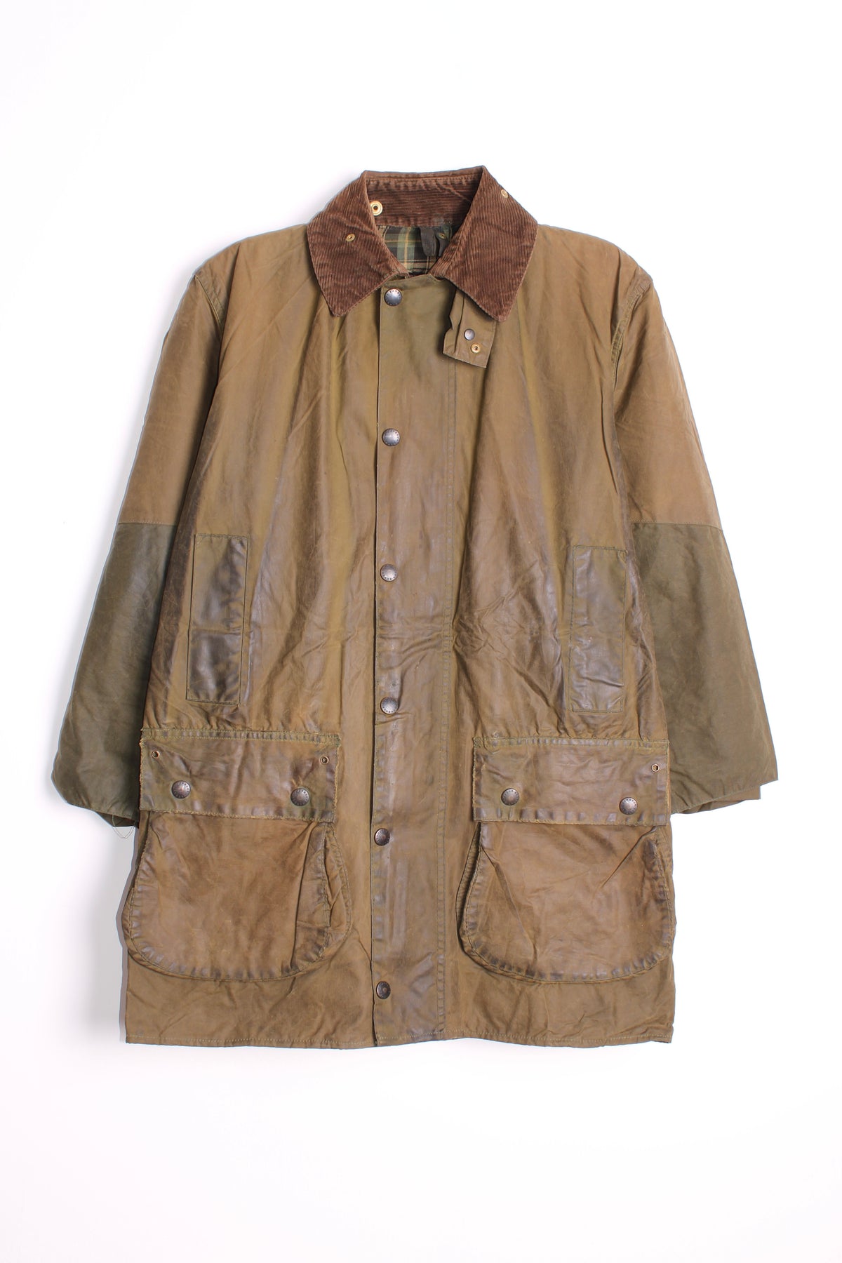 BARBOUR BORDER WAX JACKET GREEN - M/L