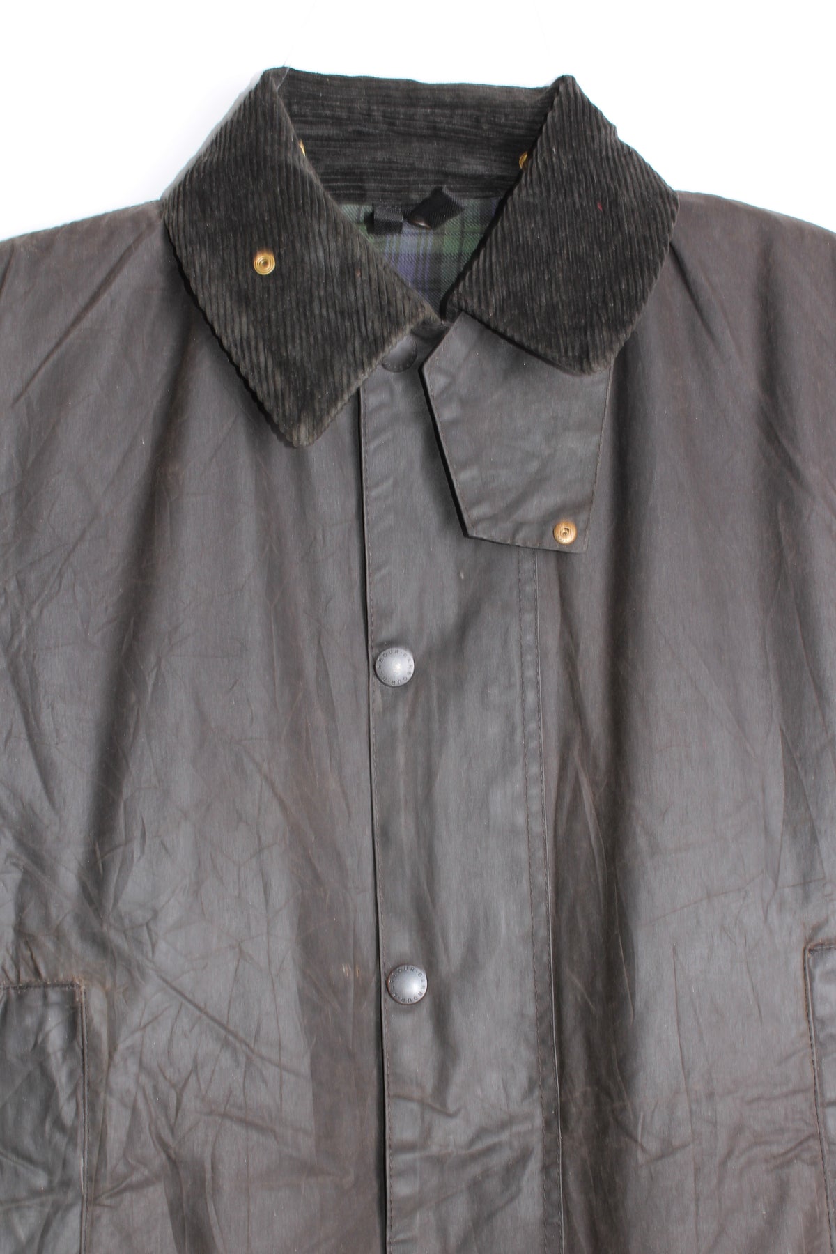 BARBOUR BORDER WAX JACKET BLACK - S/M