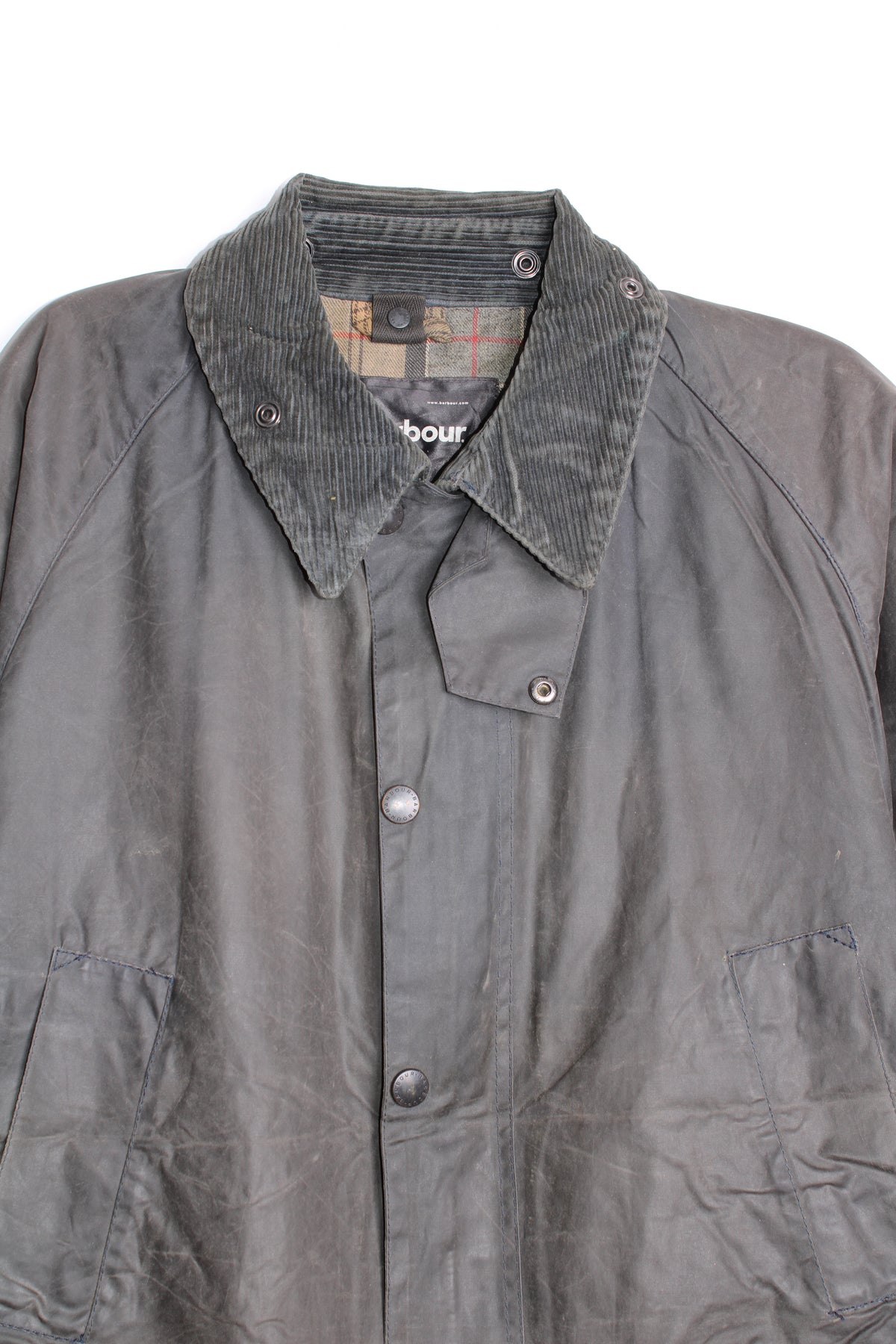 BARBOUR BEDALE WAX JACKET GREY - L/XL