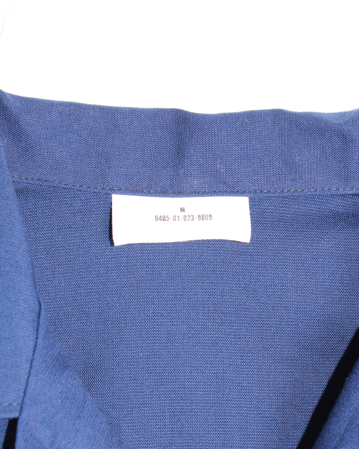US ARMY VINTAGE UTILITY WORK SHIRT NAVY BLUE - M