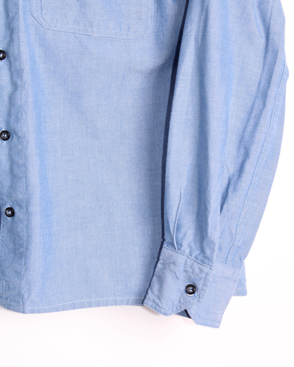 VINTAGE MARINA ITALIANA CHAMBRAY SHIRT LIGHT BLUE - XS