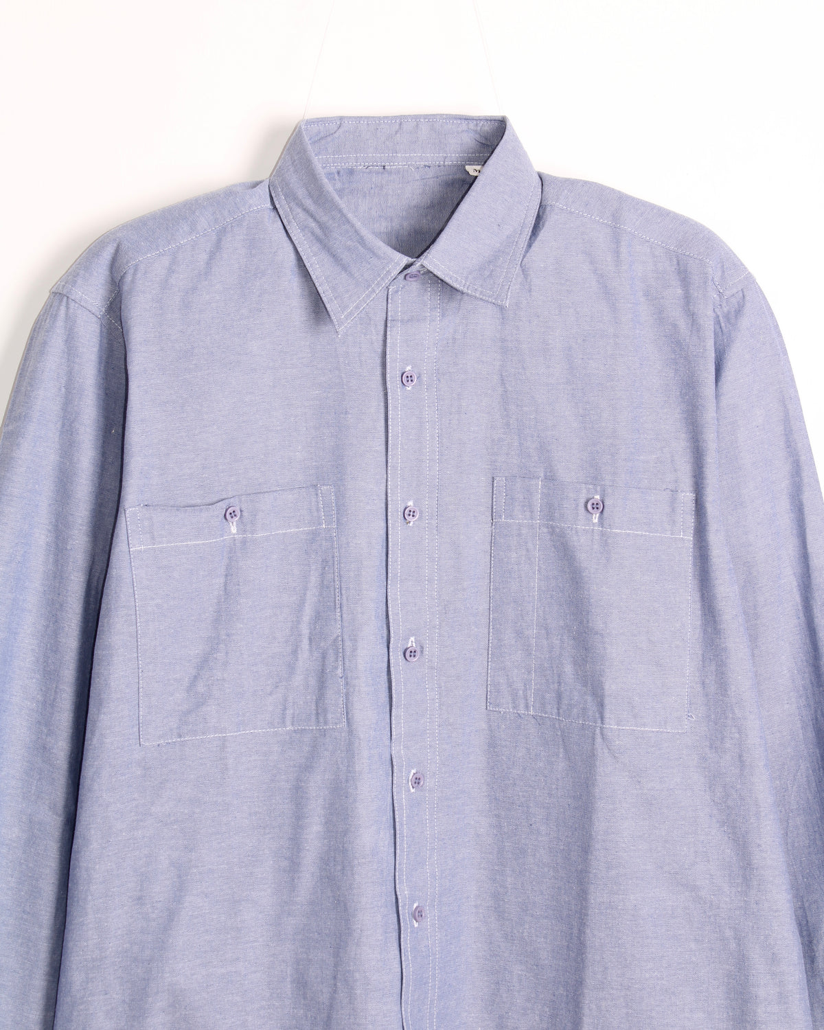 VINTAGE CHAMBRAY WORK SHIRT LIGHT BLUE
