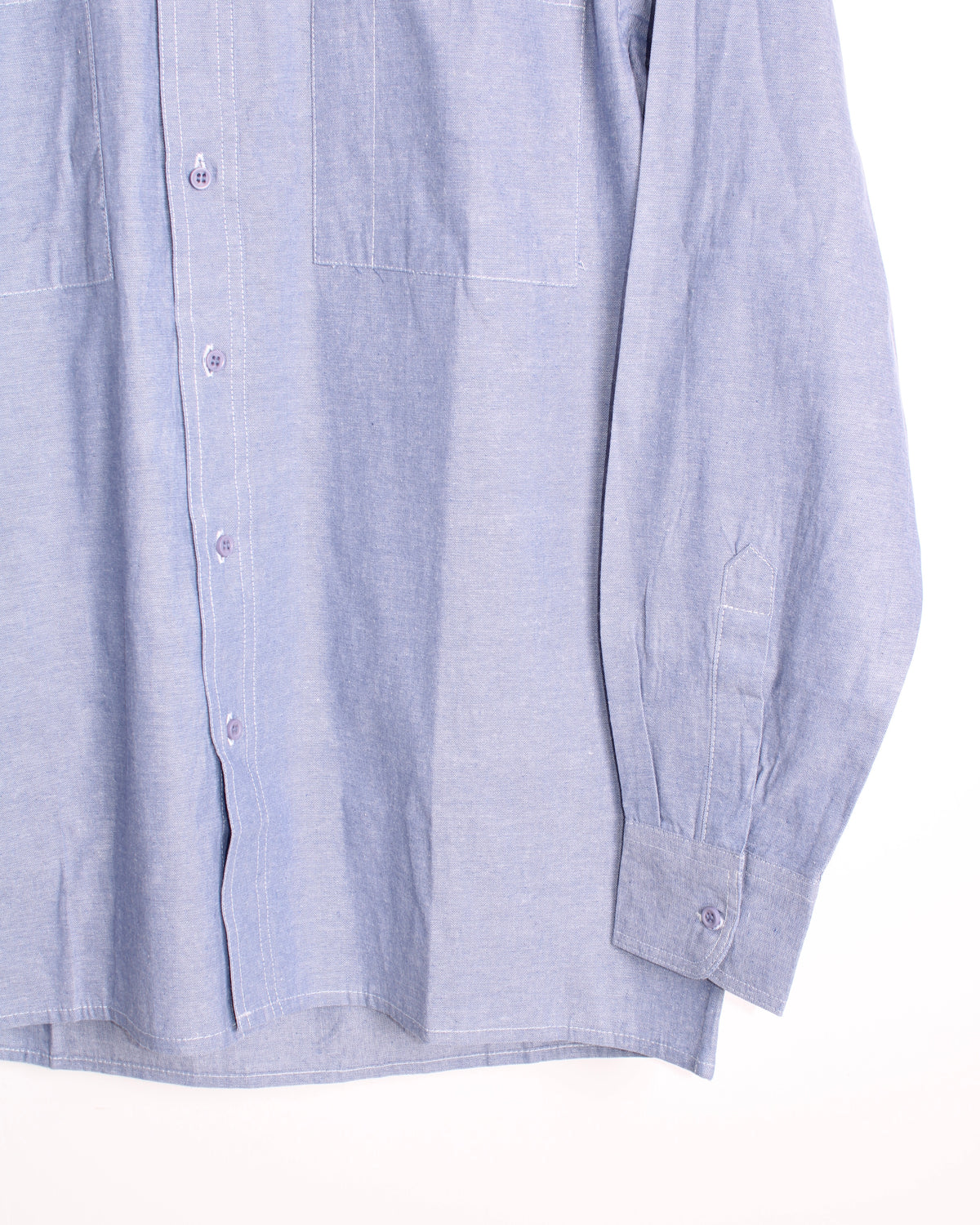 VINTAGE CHAMBRAY WORK SHIRT LIGHT BLUE