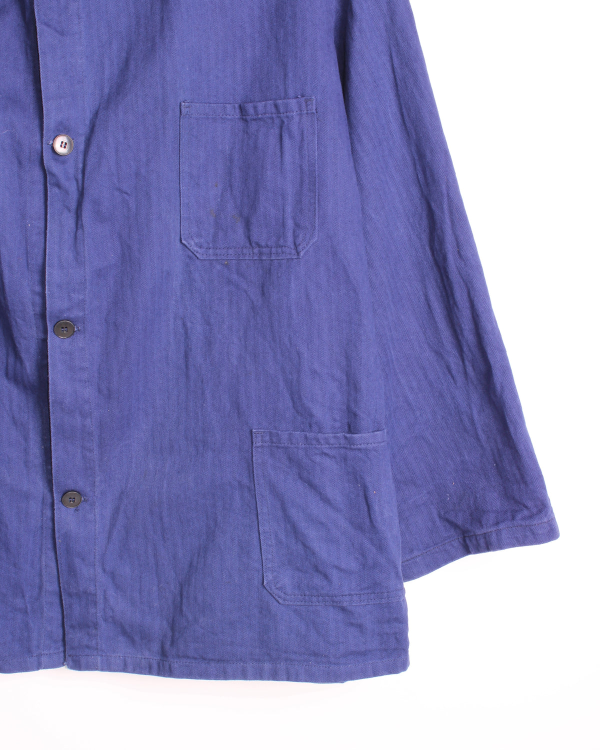 VINTAGE WORKWEAR CHORE JACKET HBT BLEU DE TRAVAIL - 2XL/3XL