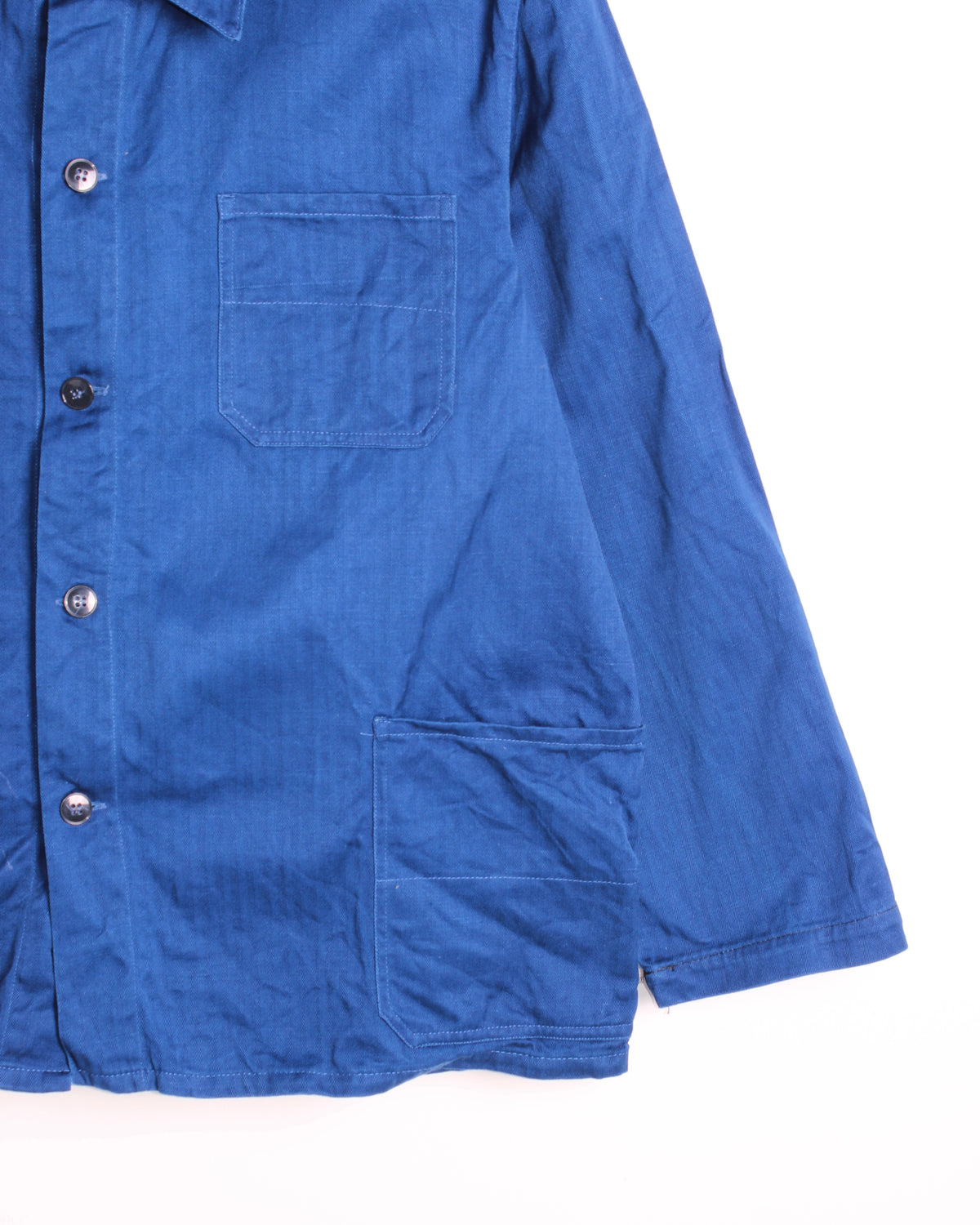 VINTAGE WORKWEAR CHORE JACKET HBT BLEU DE TRAVAIL - XL/XXL