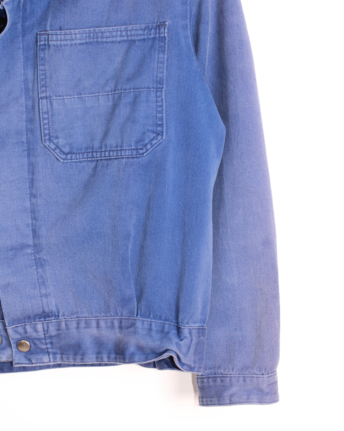 VINTAGE FADED WORK CROPPED JACKET BLEU DE TRAVAIL - S/M