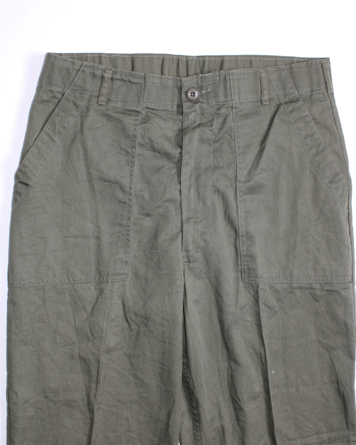 US ARMY VINTAGE OG 507 FATIGUE PANTS OLIVE GREEN - W36