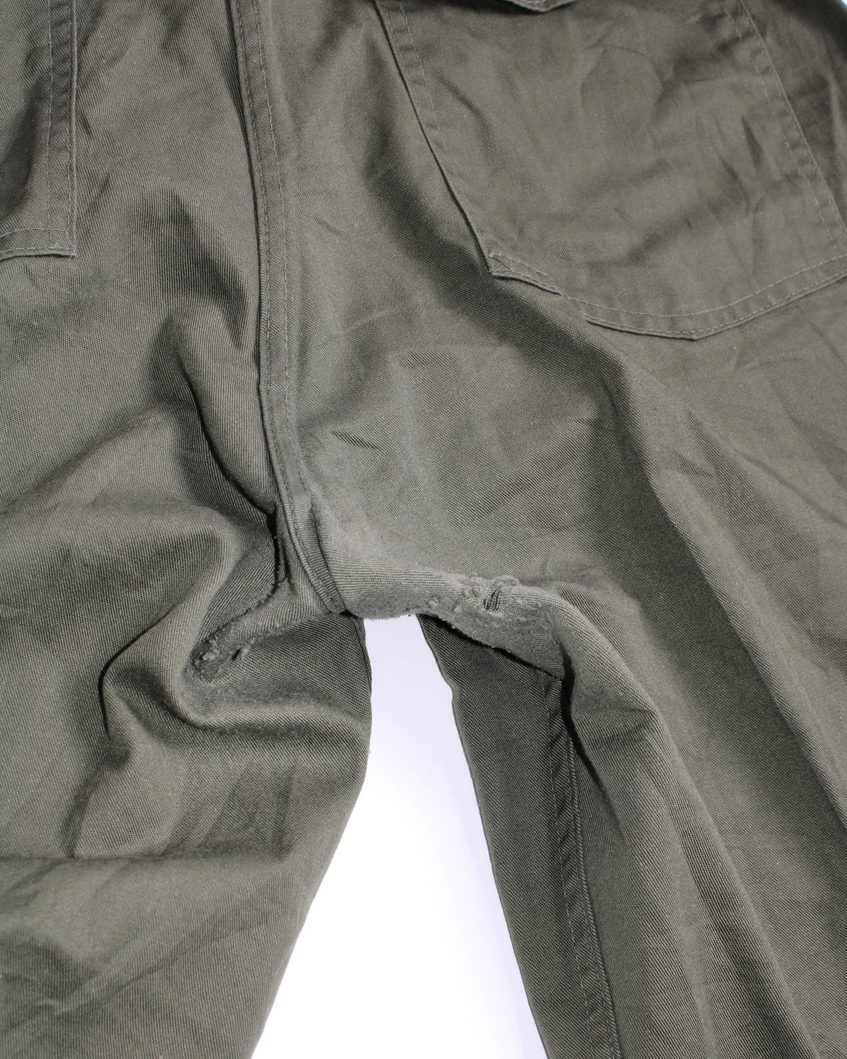 US ARMY VINTAGE OG 507 FATIGUE PANTS OLIVE GREEN - W36