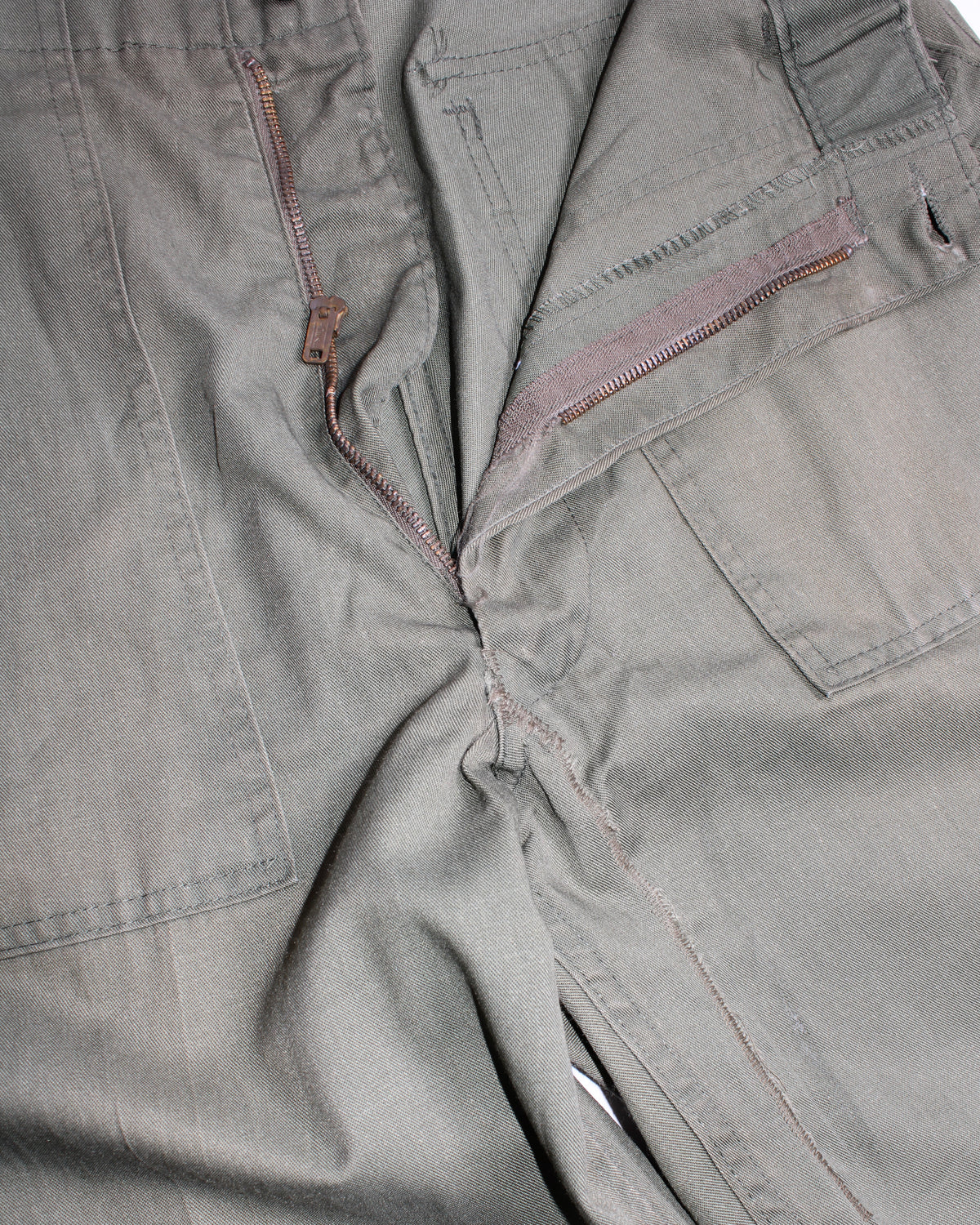 US ARMY VINTAGE OG 507 FATIGUE PANTS OLIVE GREEN - W33/W34