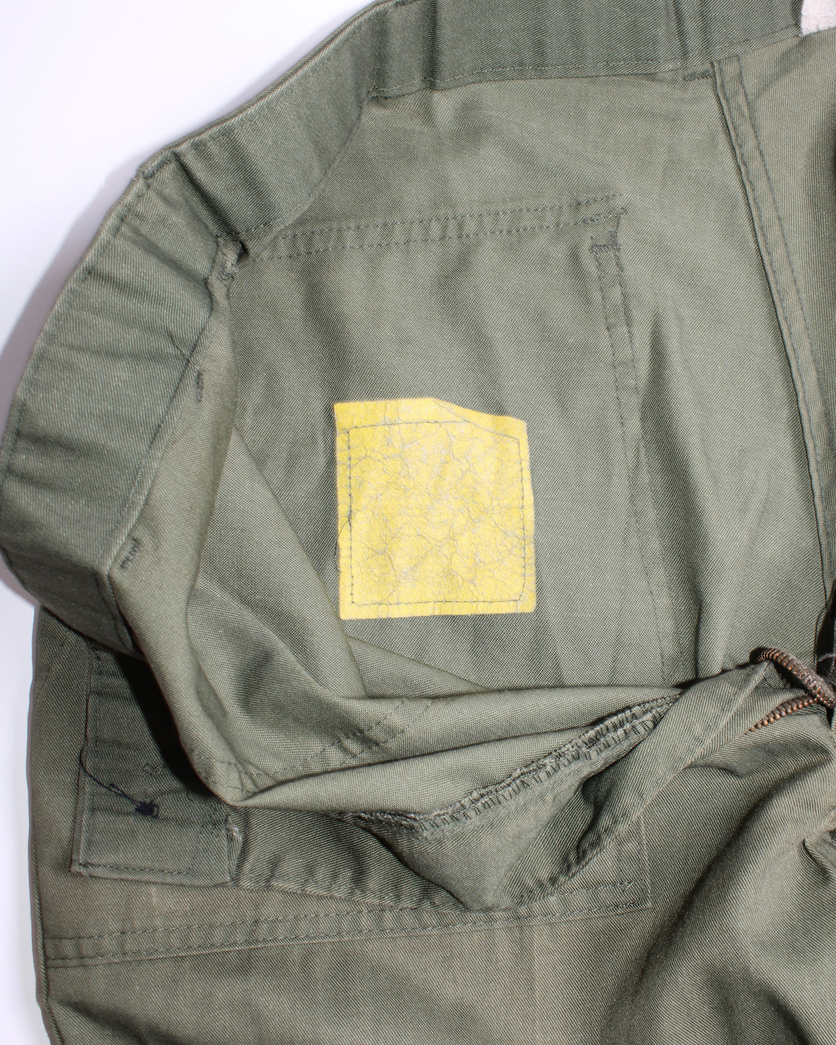 US ARMY VINTAGE OG 507 FATIGUE PANTS OLIVE GREEN - W33/W34