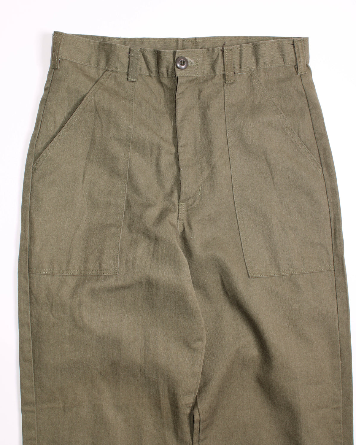 US ARMY VINTAGE OG 507 FATIGUE PANTS OLIVE GREEN - W30/W31