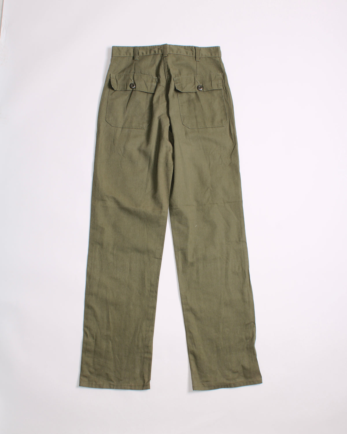 US ARMY VINTAGE OG 507 FATIGUE PANTS OLIVE GREEN - W30/W31