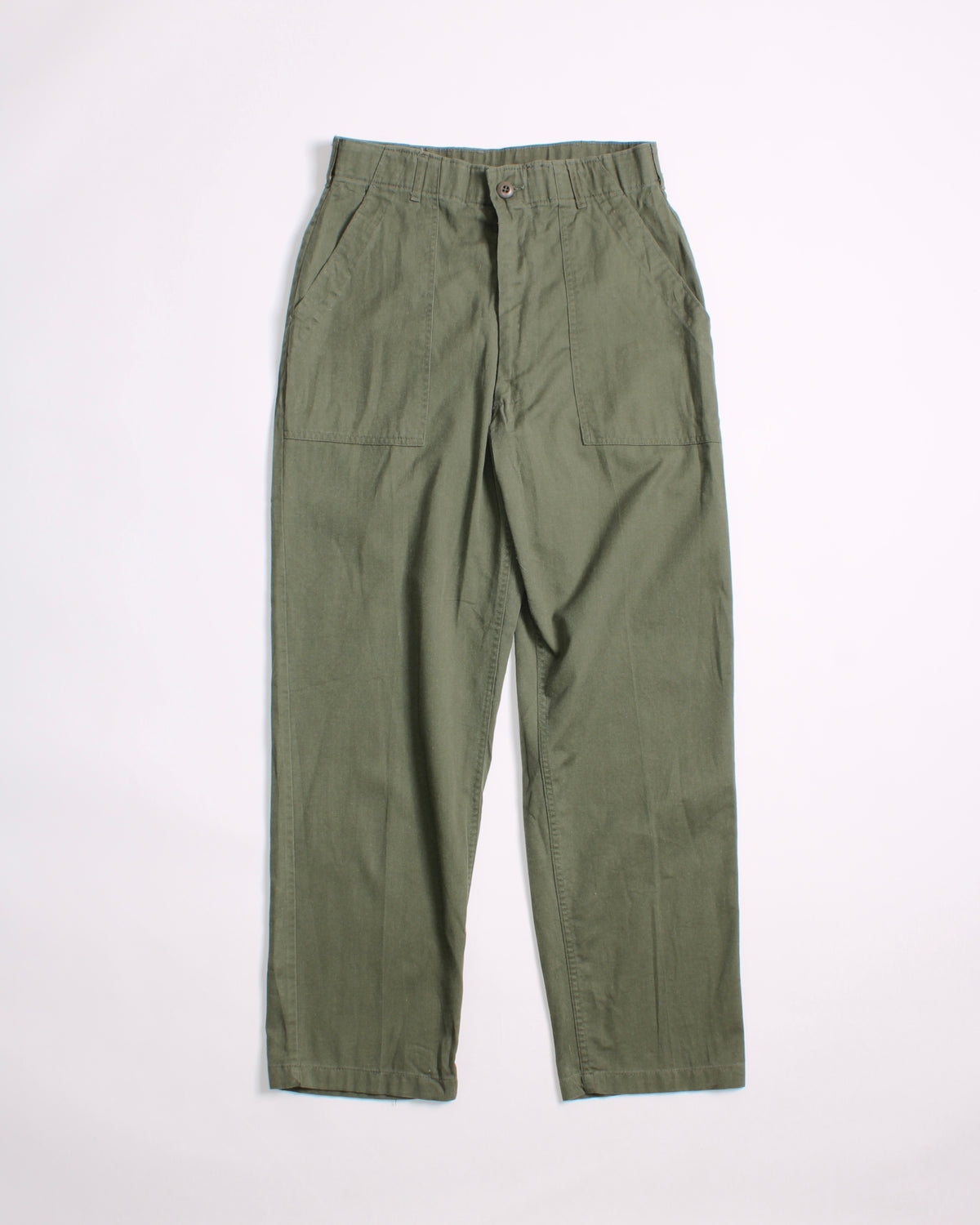 US ARMY VINTAGE OG 507 FATIGUE PANTS OLIVE GREEN - W32