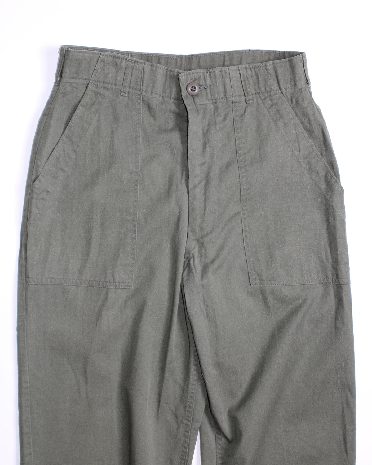 US ARMY VINTAGE OG 507 FATIGUE PANTS OLIVE GREEN - W32