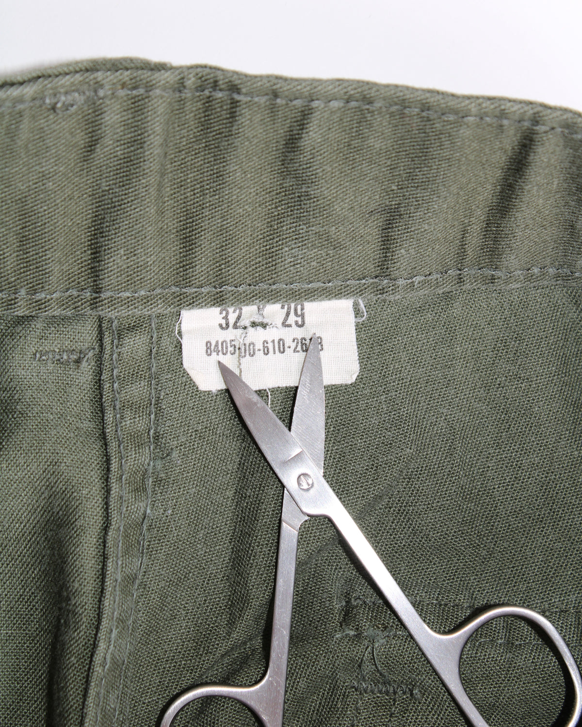 US ARMY VINTAGE OG 507 FATIGUE PANTS OLIVE GREEN - W32
