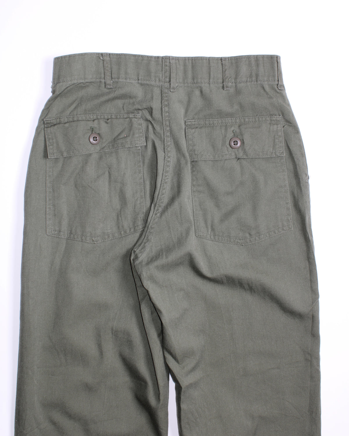 US ARMY VINTAGE OG 507 FATIGUE PANTS OLIVE GREEN - W32
